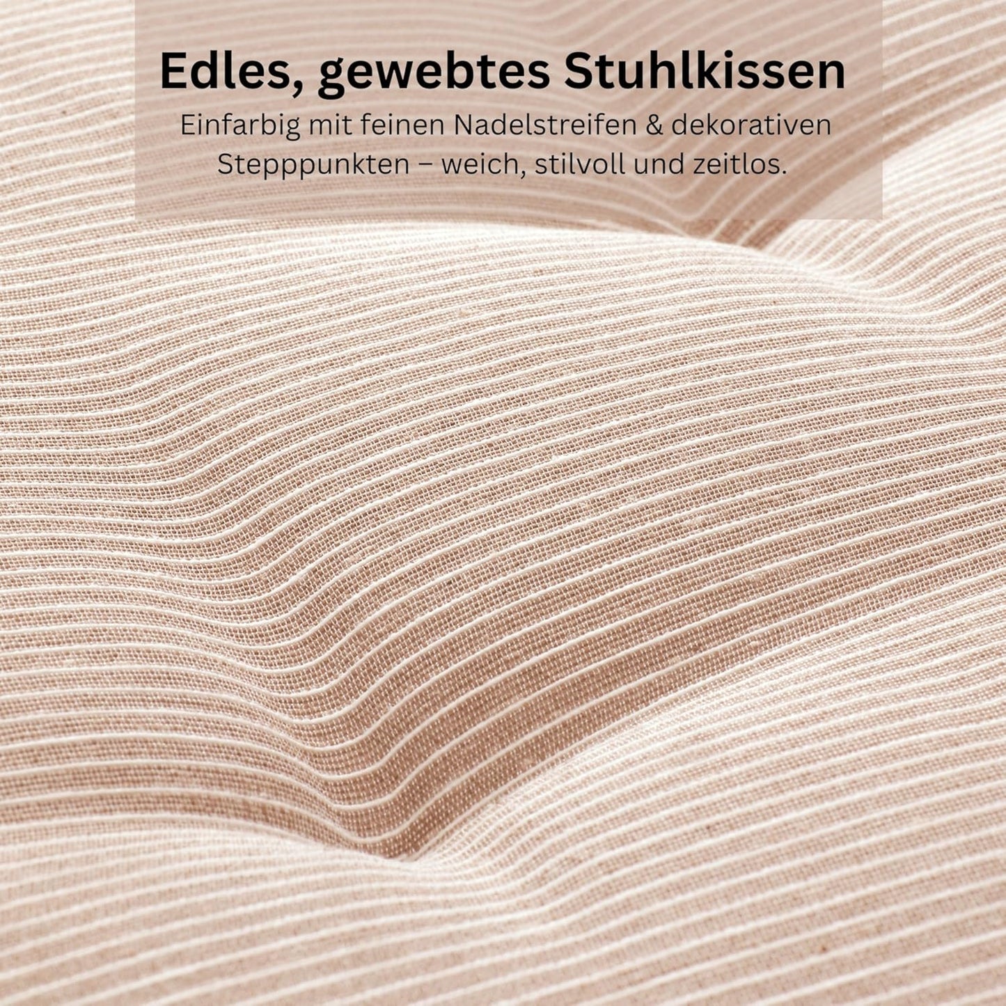 2er Set Sitzkissen 40x40 cm für Stuhl & Gartenmöbel, Rose 40 x 40 cm (2er Pack)