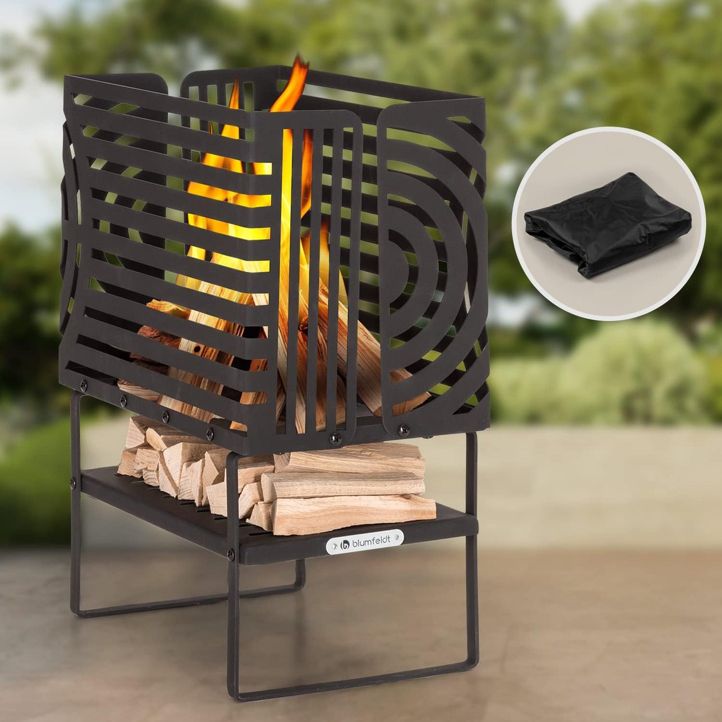 Feuerschale mit Standfuss, Gross