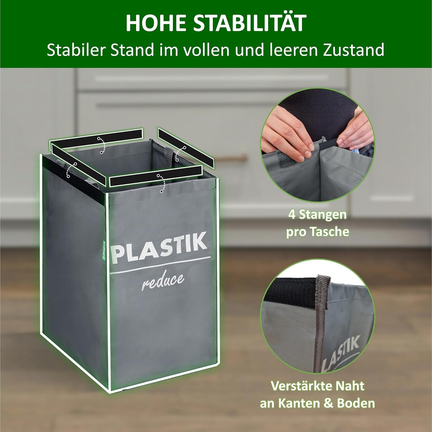 Mülltrennsystem, Grau