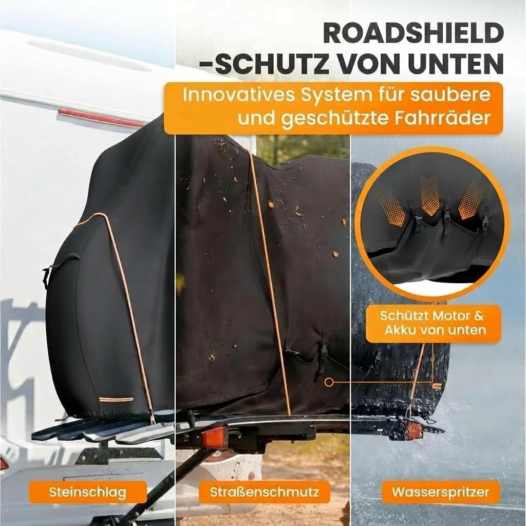 Veloschutzhülle mit Spannseil, 2 Fahrräder