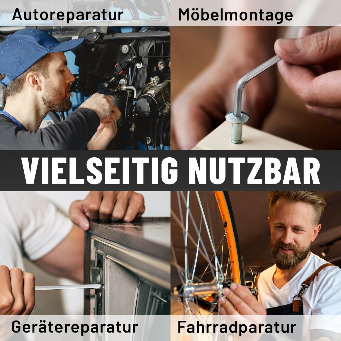 Innensechskantschlüssel-Set mit Kugelkopf, 2x 13-tlg., 2x 13er Set