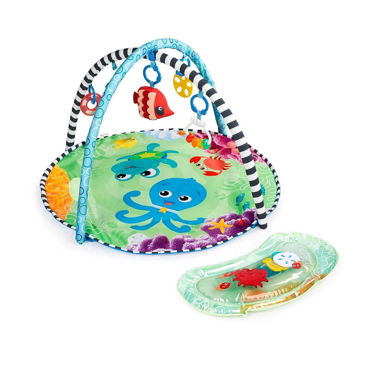 2-in-1 Wassermatte mit Spielzeugen für Neugeborene, Sea Floor Explorers