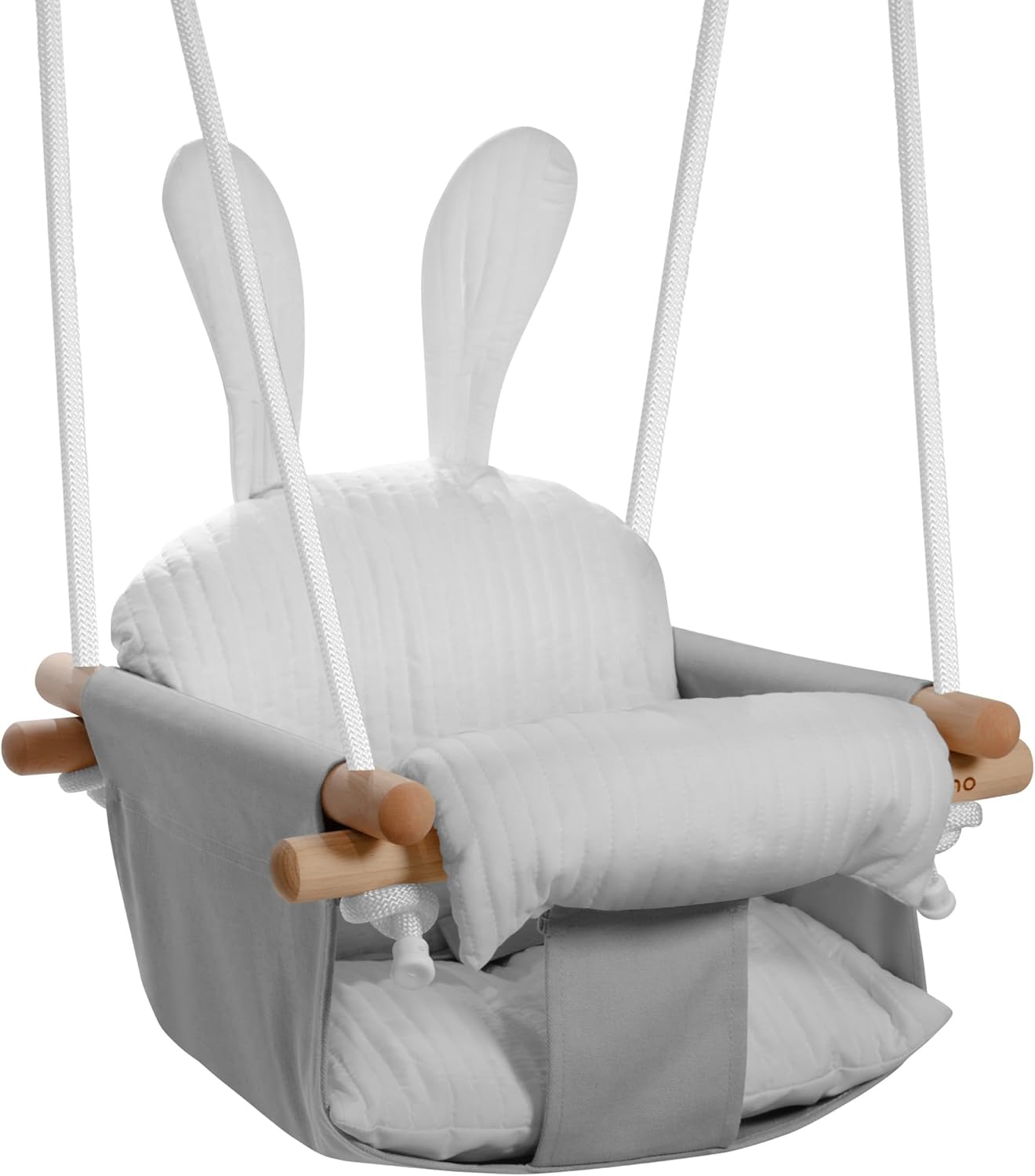 Baby-Schaukel Hängesitz mit Sicherheitsgurt, Grau