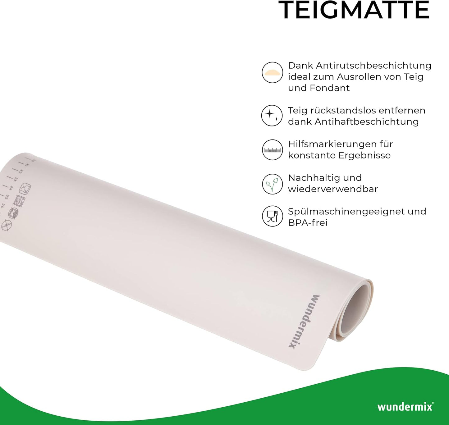 Teigunterlage zum Backen, Teigunterlage