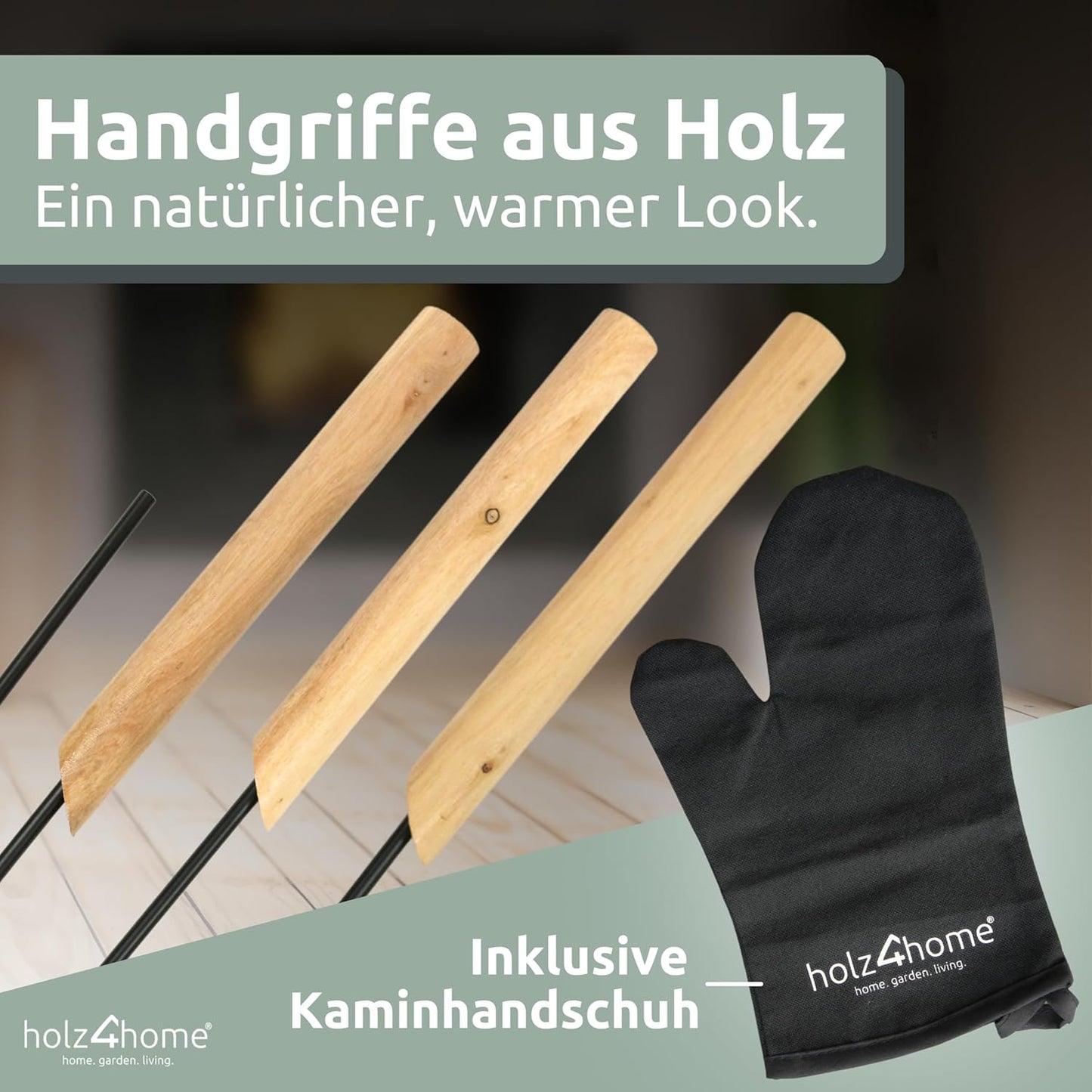 6-teiliges Kaminbesteck-Set