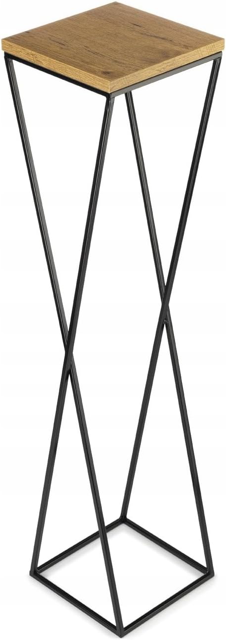 Pflanzenständer, 100 cm Eiche - Schwarz