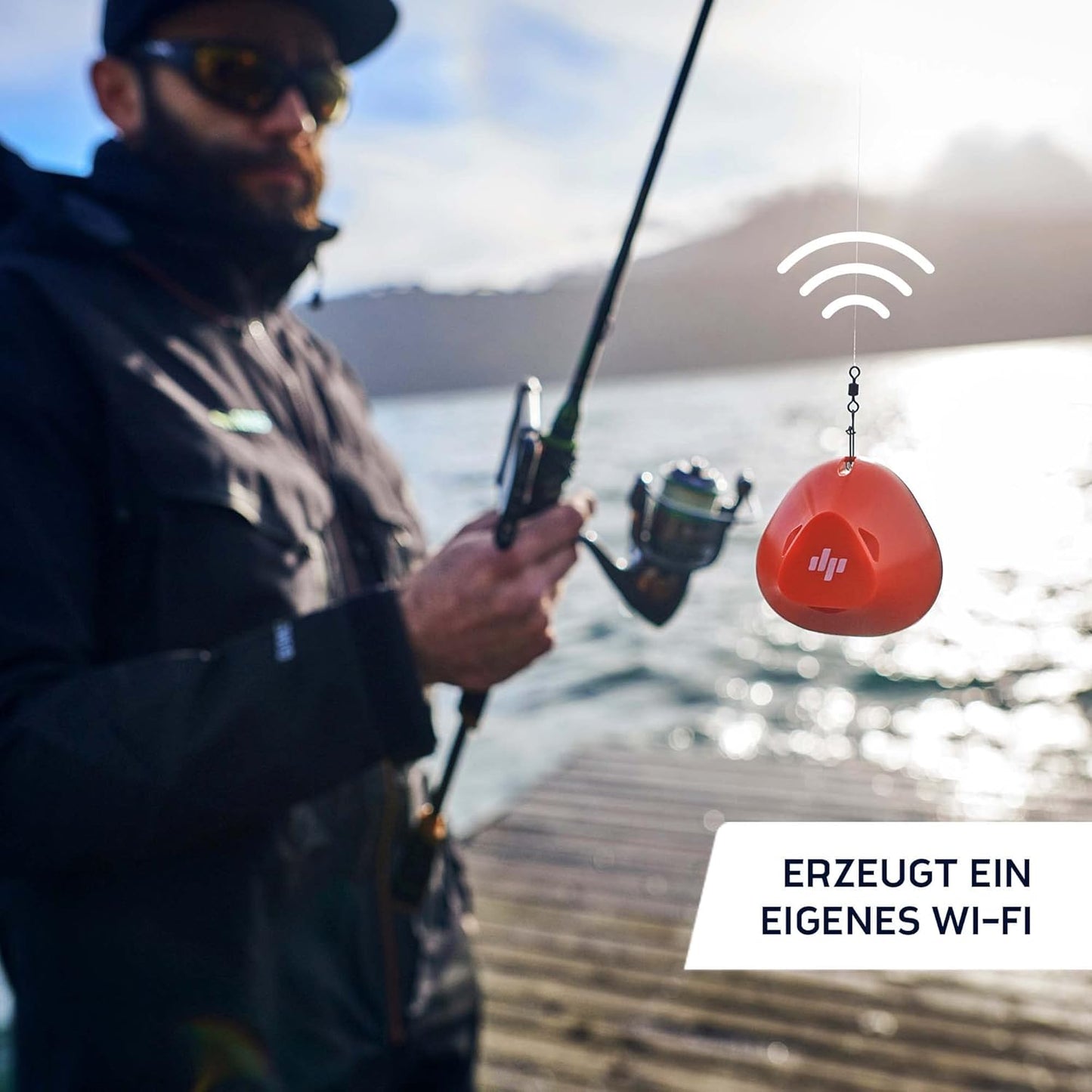 Kabelloser WLAN Fischfinder für Uferangler, Single