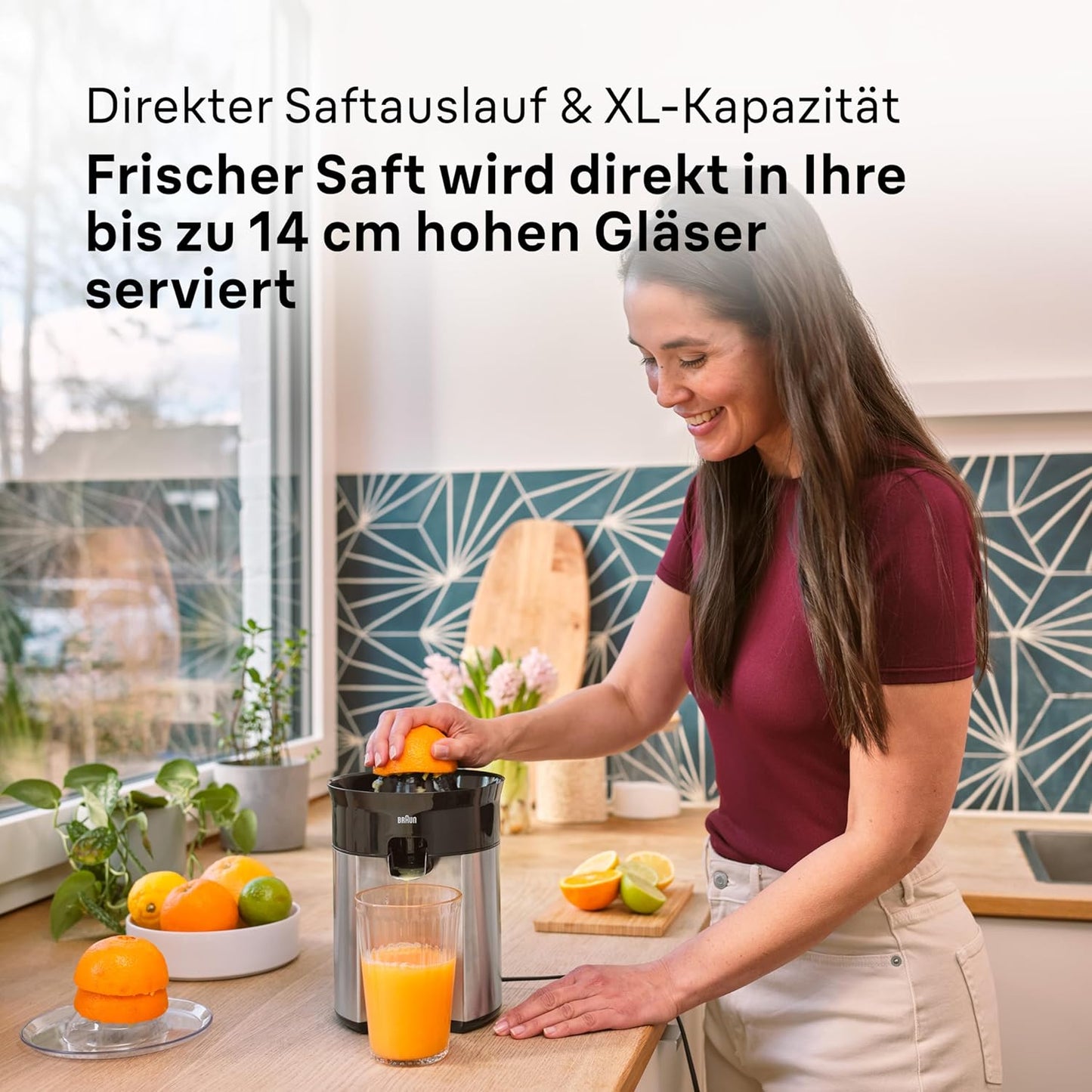 CJ 5050 BK Zitruspresse CitrusQuick, Schwarz