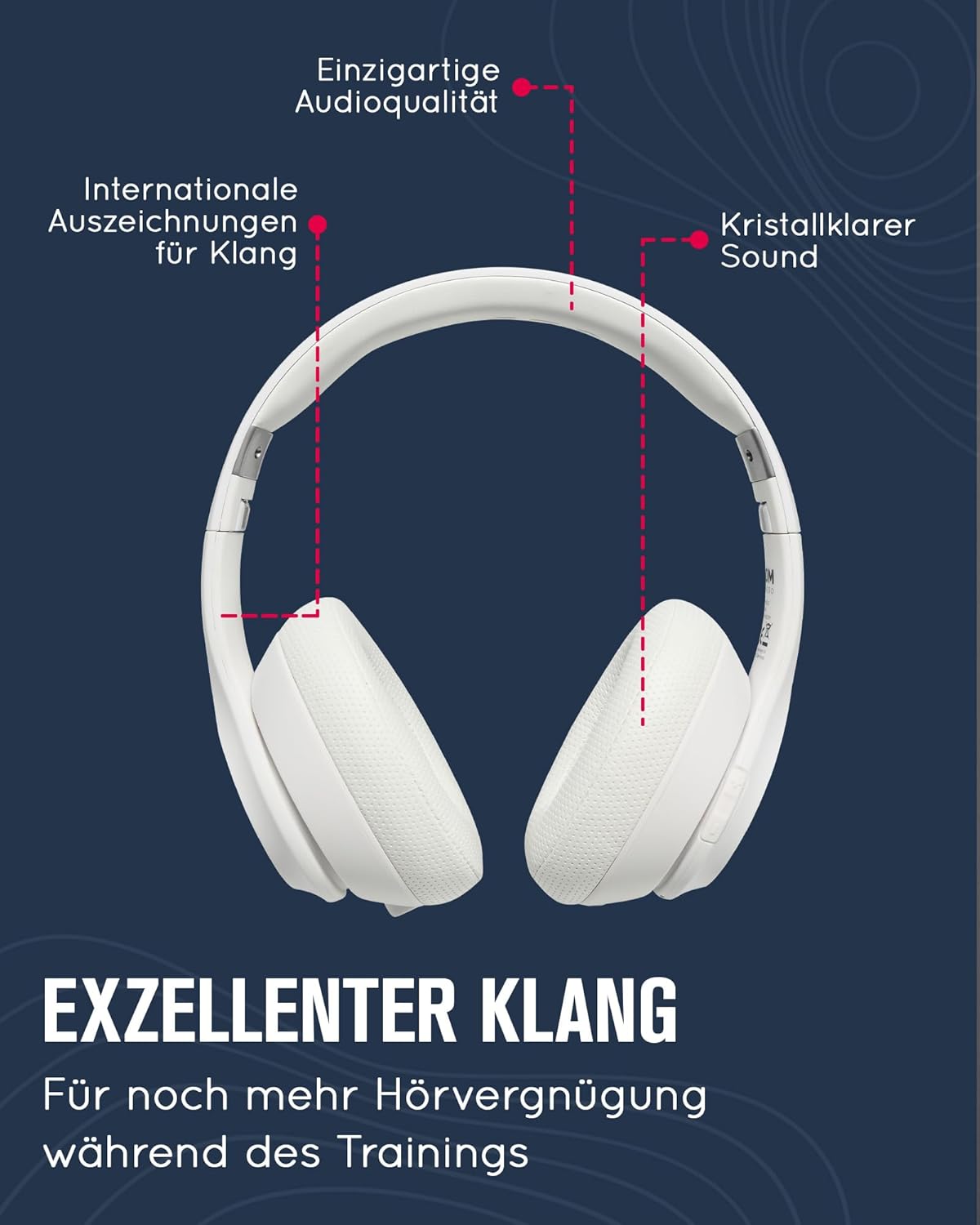 Kabellose Over-Ear Kopfhörer Boom, Arctic White