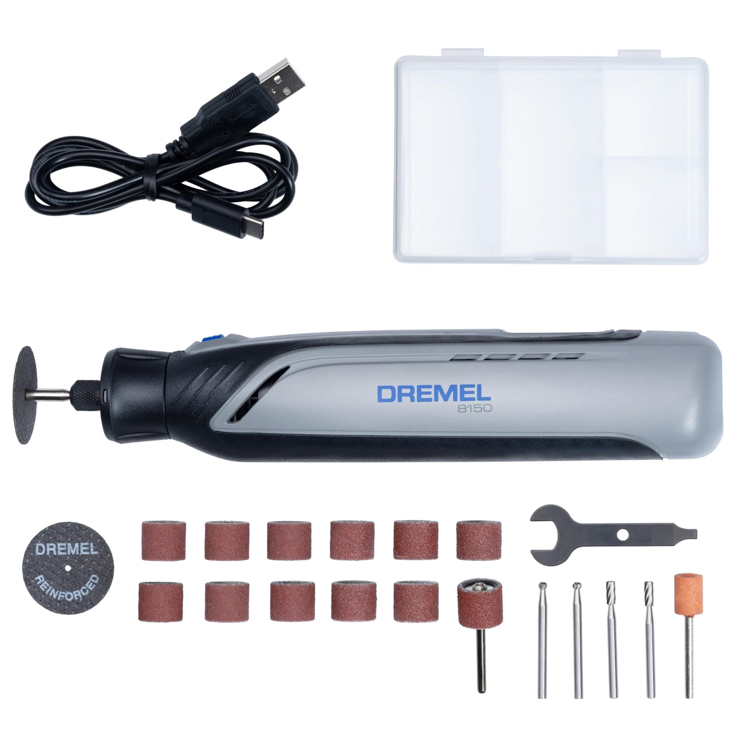 Bürstenloses 8150 Akku-Multitool-Set mit 20 Zubehörteile, Dremel 8150 Bürstenloses Akku-Multitool-Set