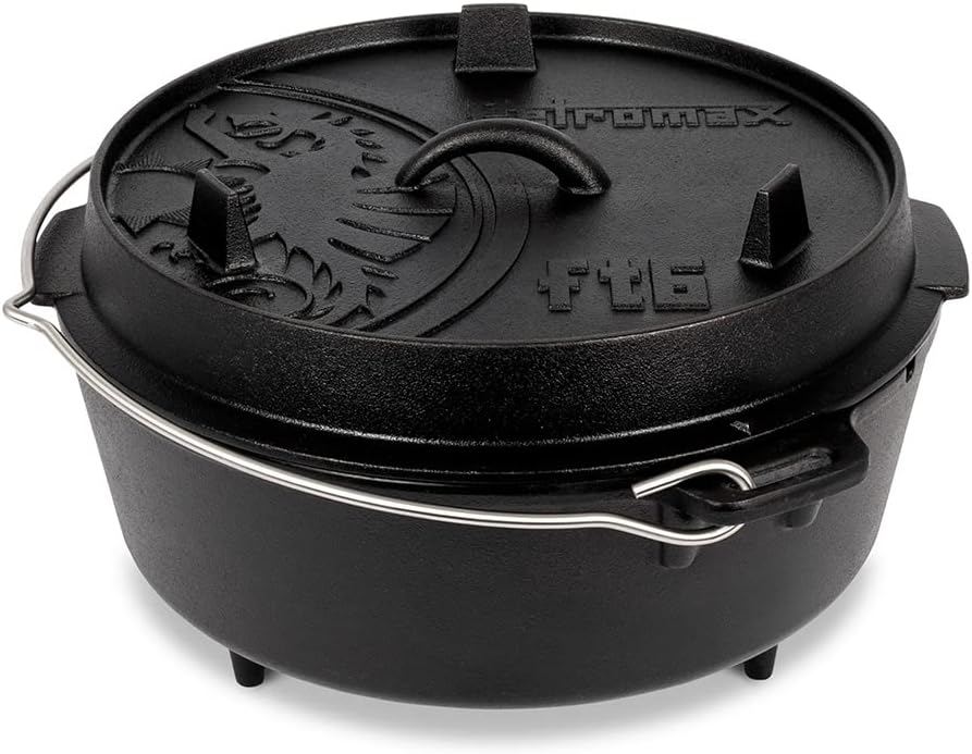 Dutch Oven Set mit Deckelheber und Standfüssen
