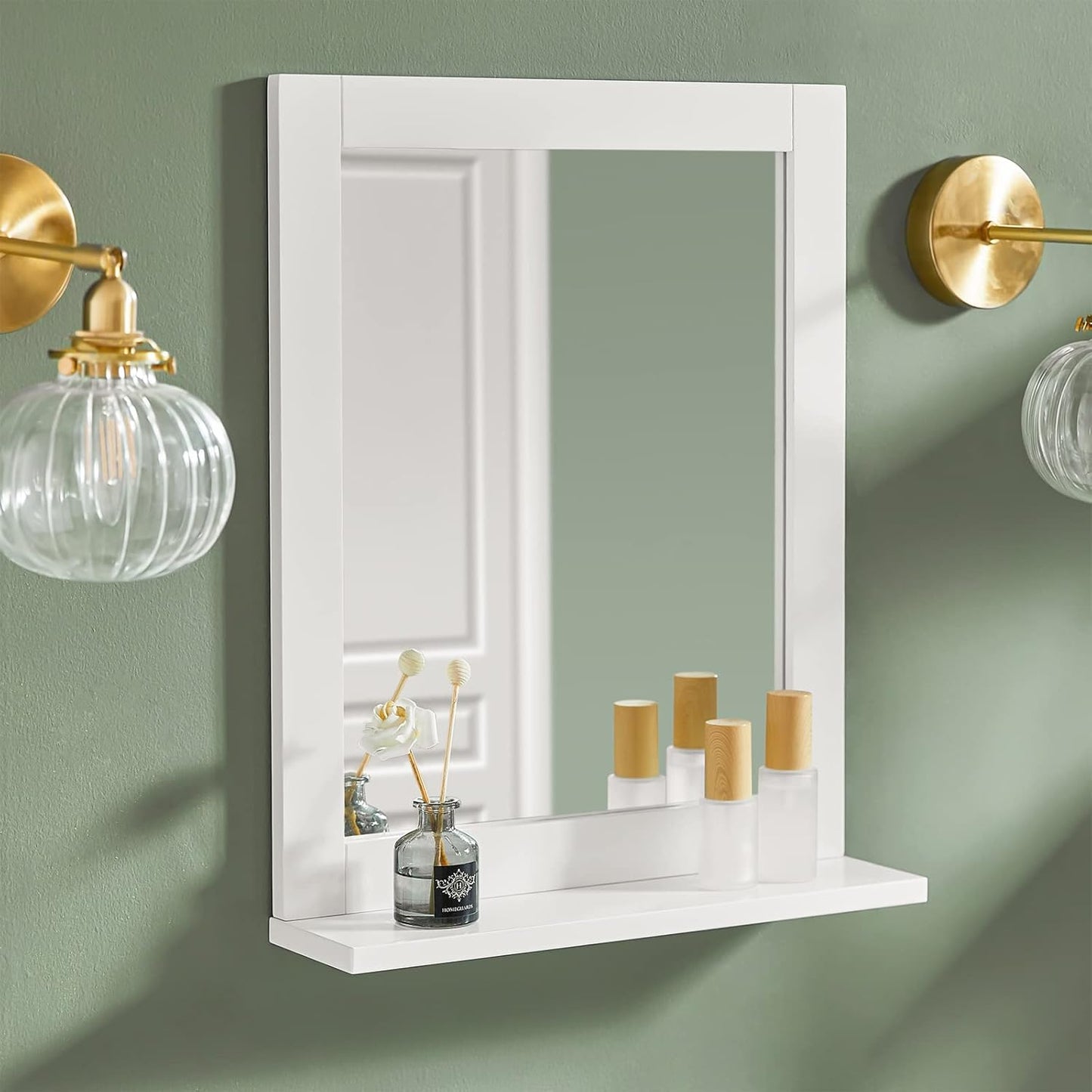 Hängeschrank mit Spiegel und Ablage, FRG129-W