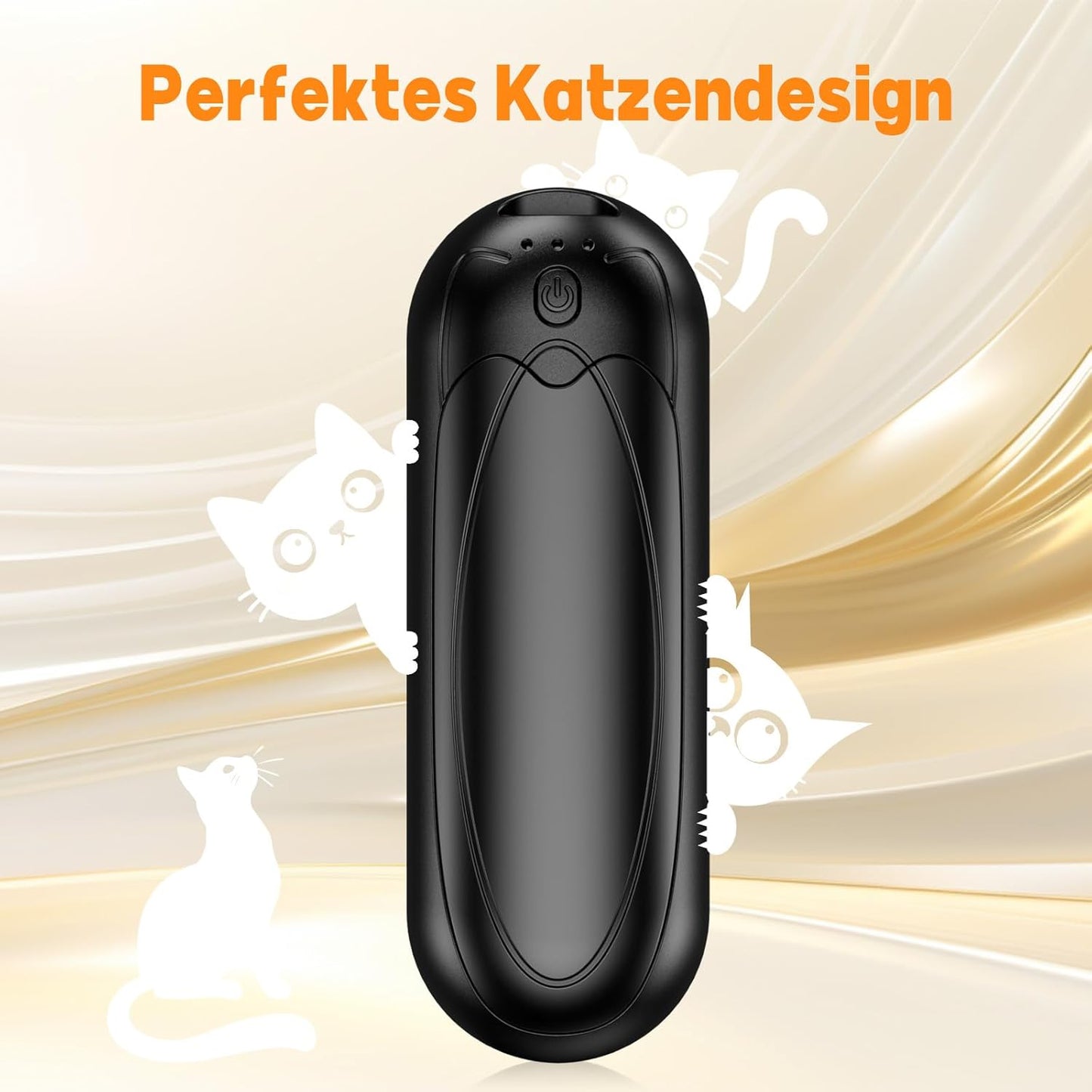 2er-Set Wiederaufladbare Handwärmer, 4-Pack Schwarz