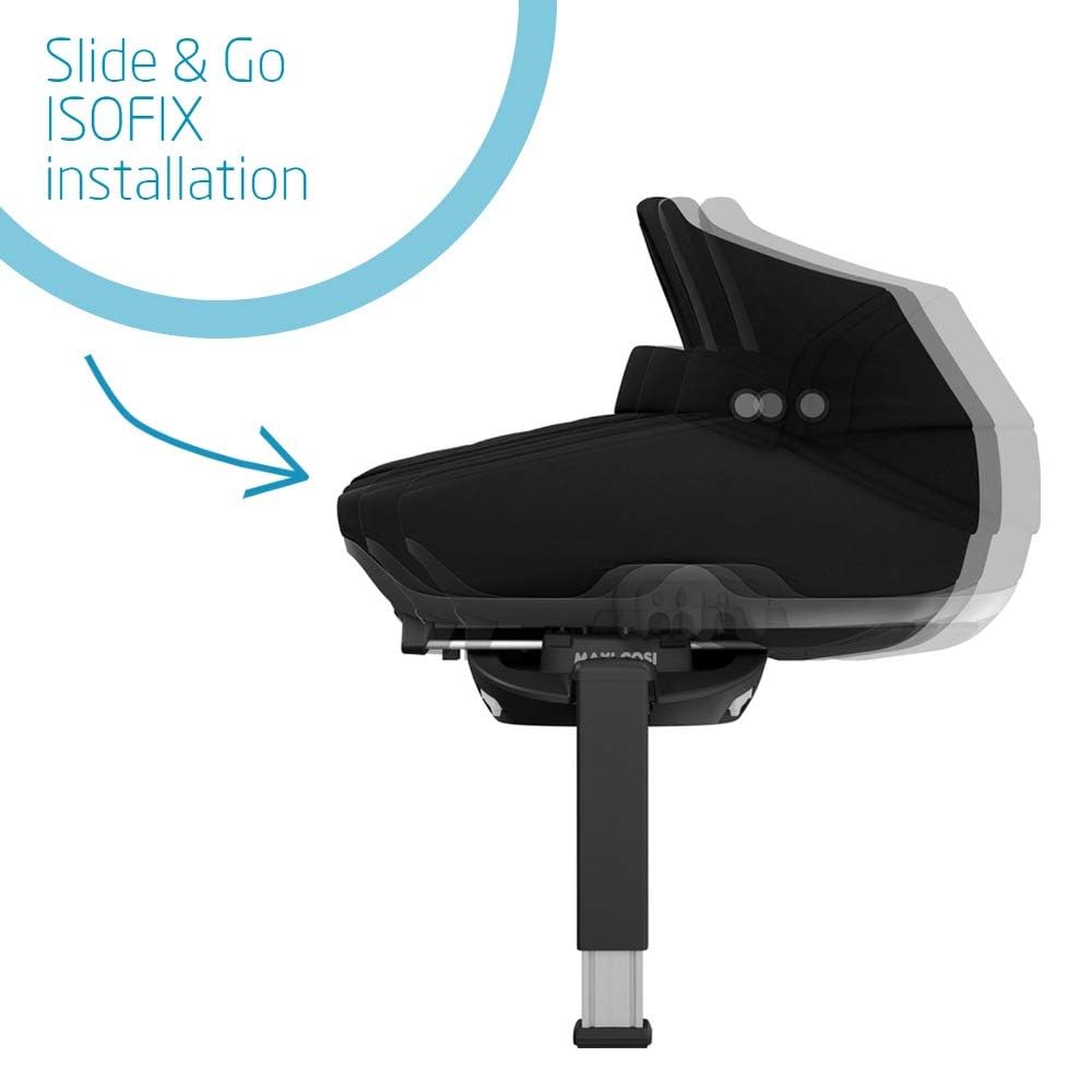 Jade Babywanne für Auto und Kinderwagen, essential black