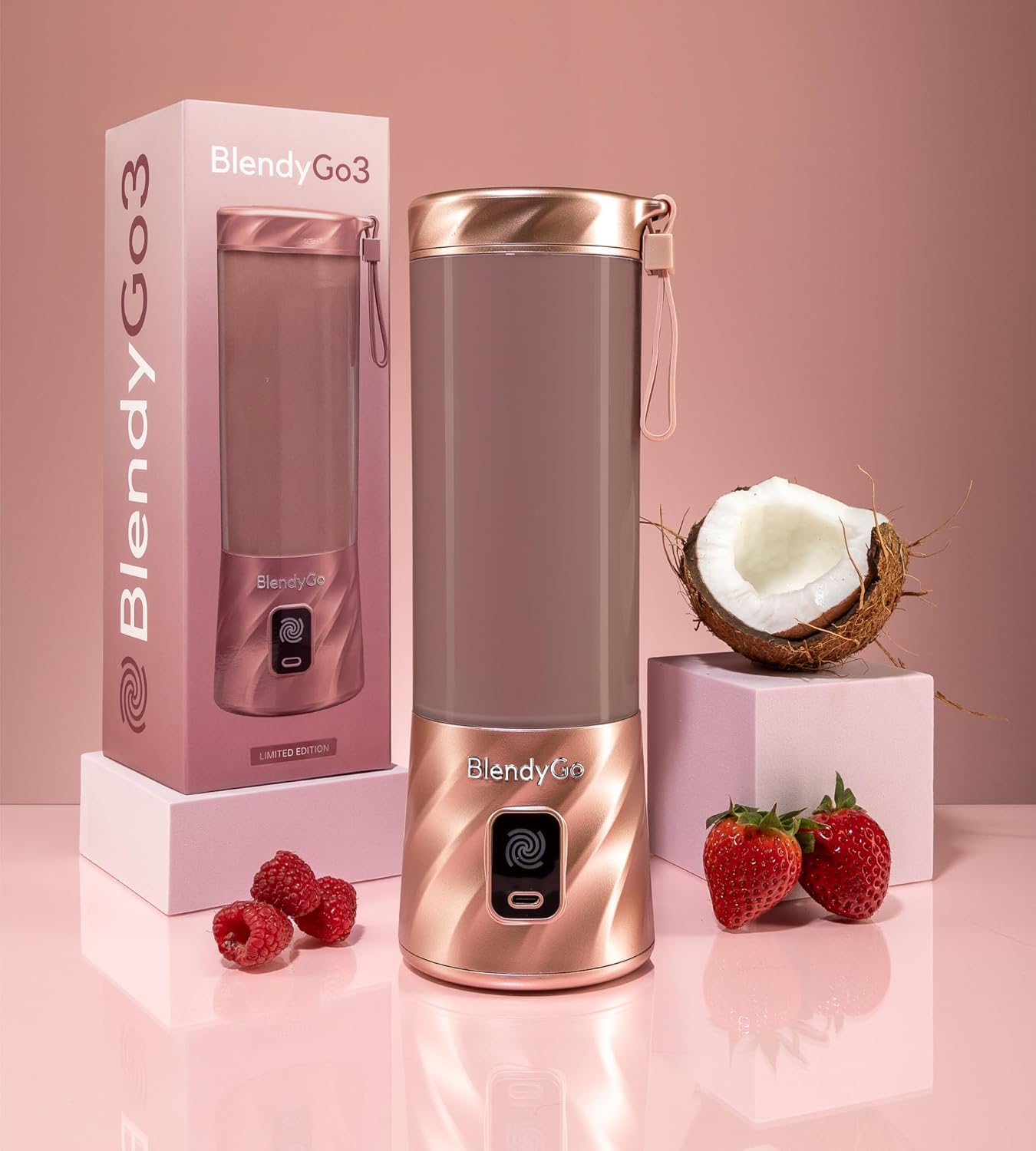 Tragbarer Mixer BlendyGo 3, Roségold