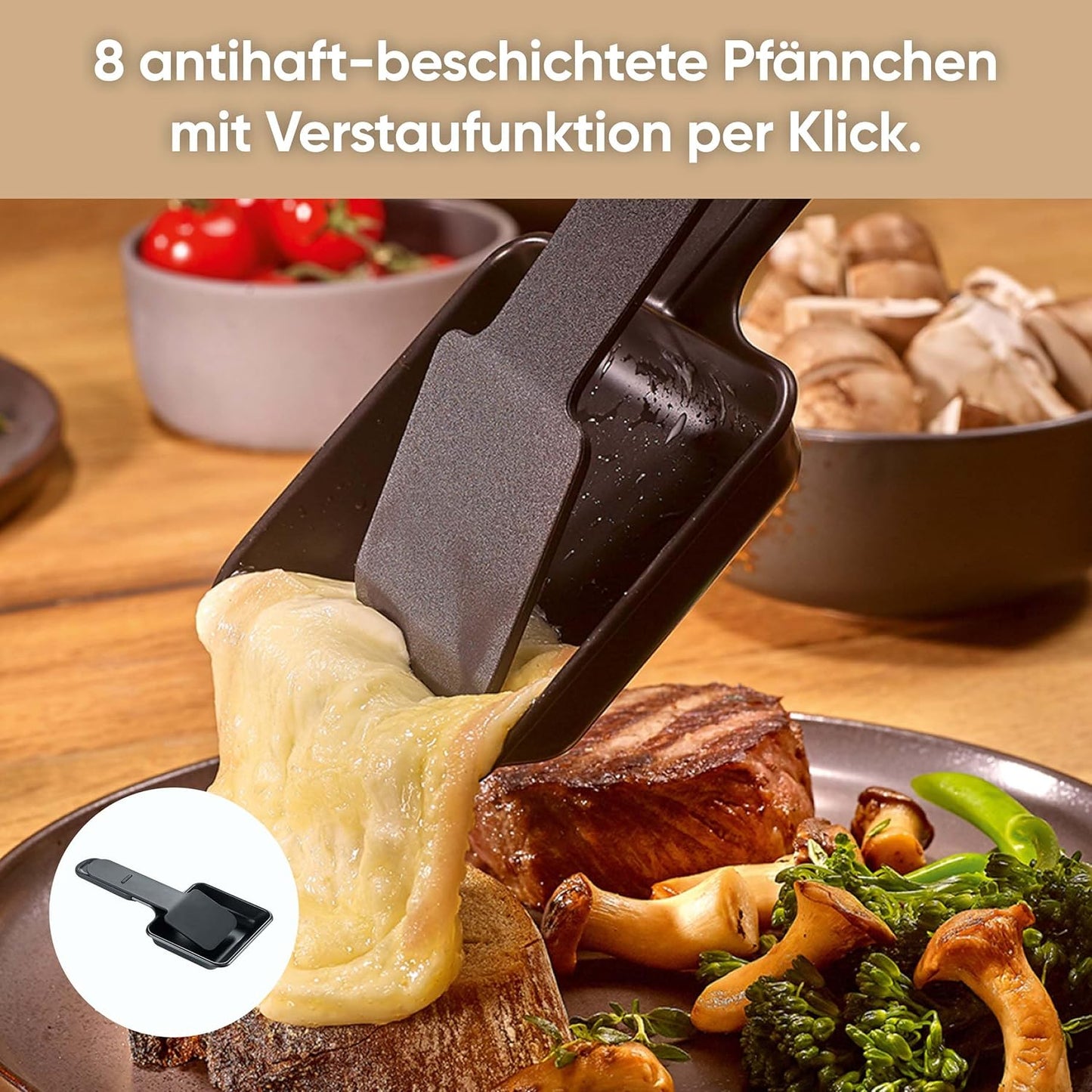 Raclette-Grill RG2366, NEU Black Line