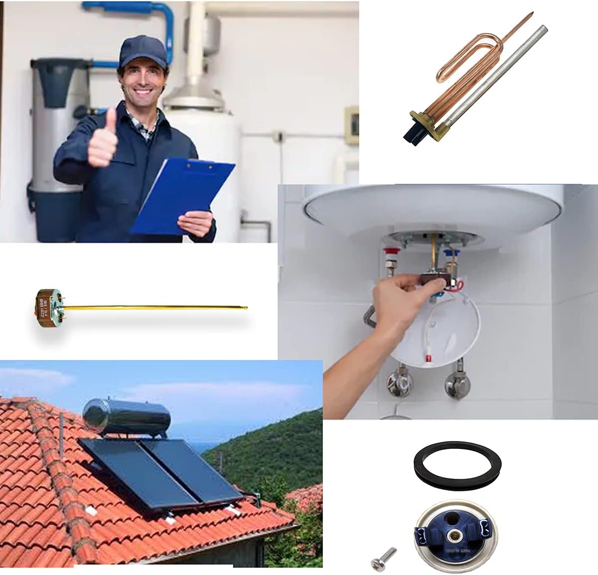 Heizelement-Kit mit Thermostat (1500 W), 1500W