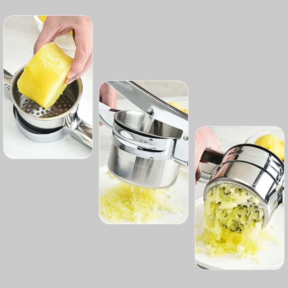 Kartoffelpresse mit 3 austauschbaren Scheiben