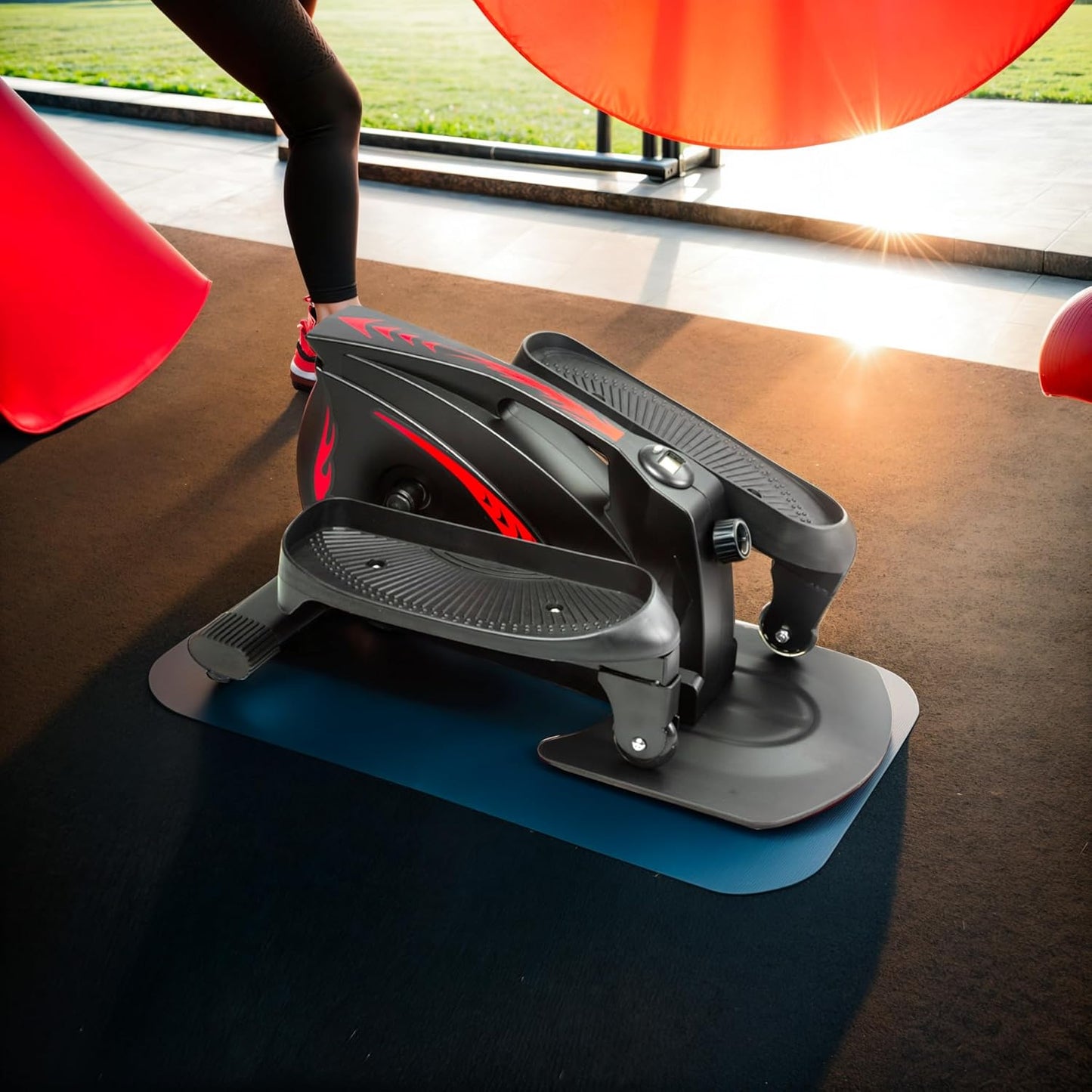 Tragbarer Heimtrainer-Stepper für Rehabilitation, EKA MANUAL SCHWARZ