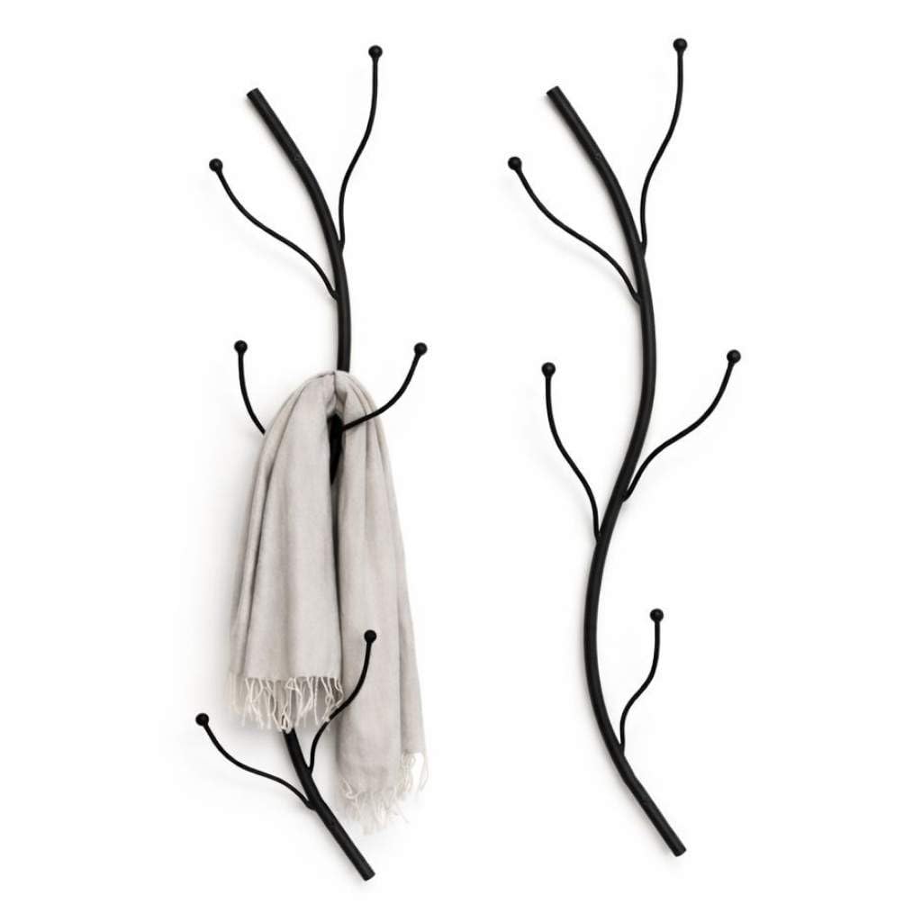 2er-Set Wandgarderobe Flora mit Haken