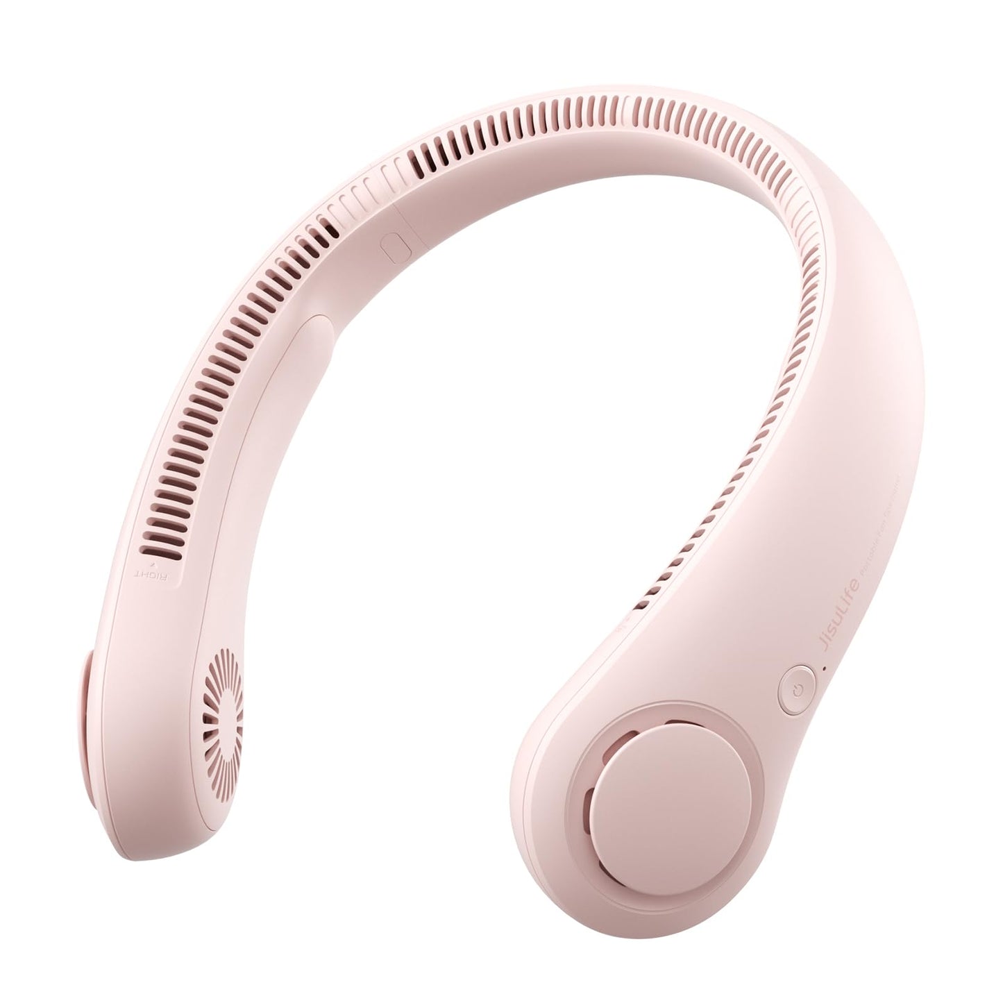 Tragbarer Nackenventilator mit 5 Geschwindigkeiten, Rosa