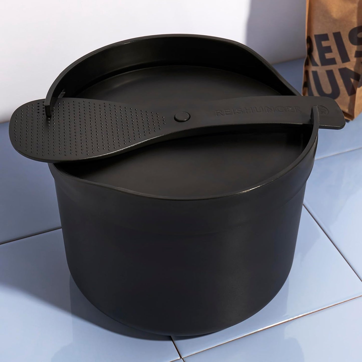 Mikrowellen-Reiskocher (1,7 l), Schwarz 1,7 Liter
