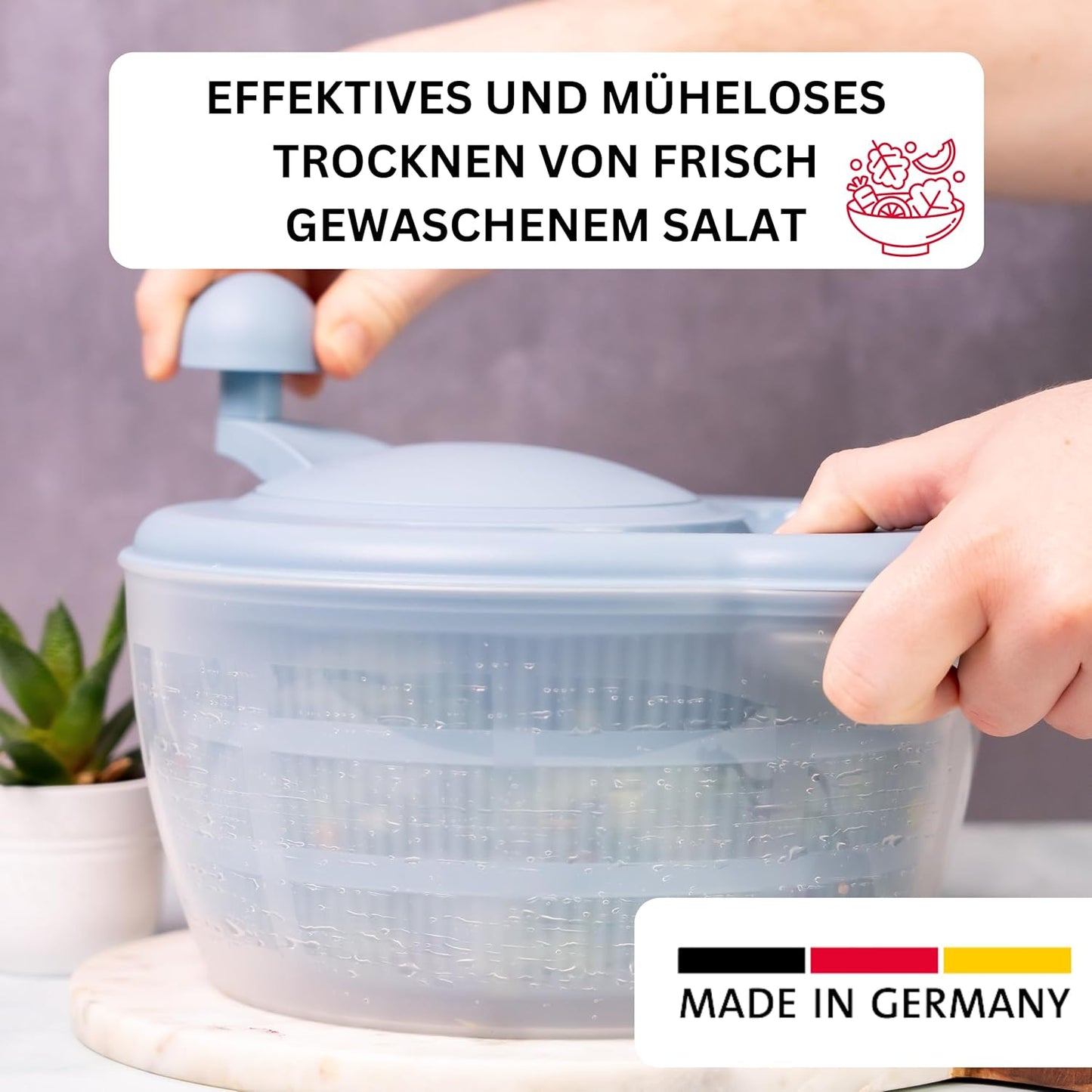 Fortuna Salatschleuder, Blau, Standard