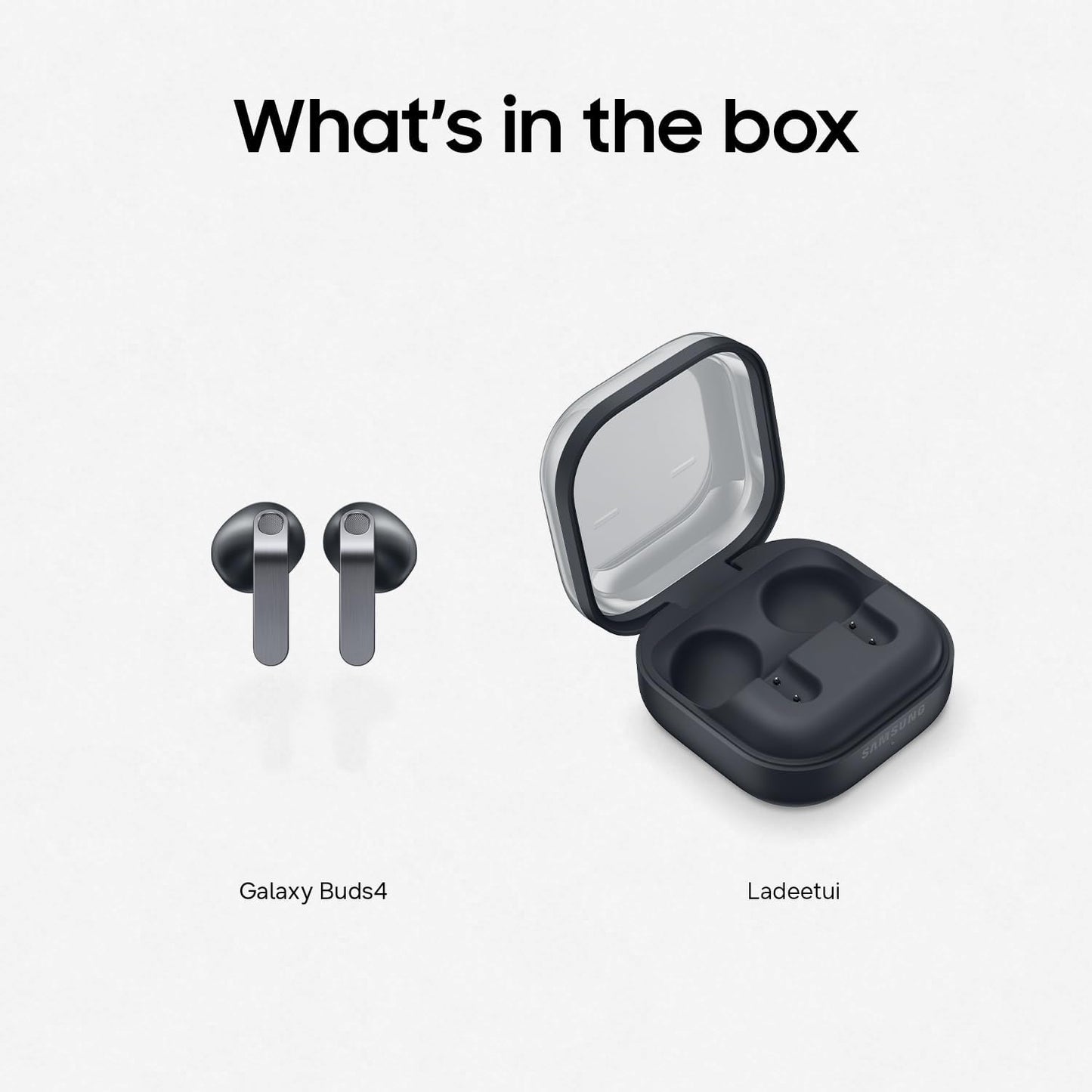 Galaxy Buds4 mit Geräuschunterdrückung, Buds4 Black