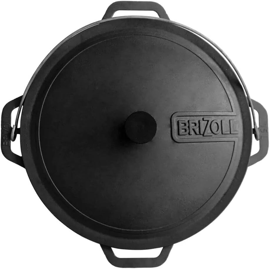 Gusseisen Kazan Schwenktopf 15 L mit Deckel, 15 L