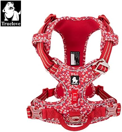 Truelove No-Pull-Hundegeschirr, XL Mohn Rot