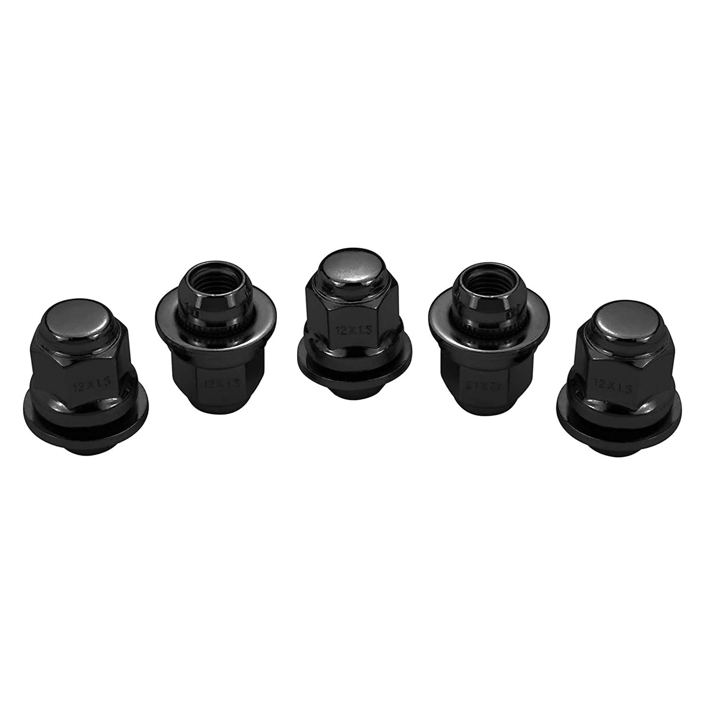 Radmuttern-Set M12, Schwarz