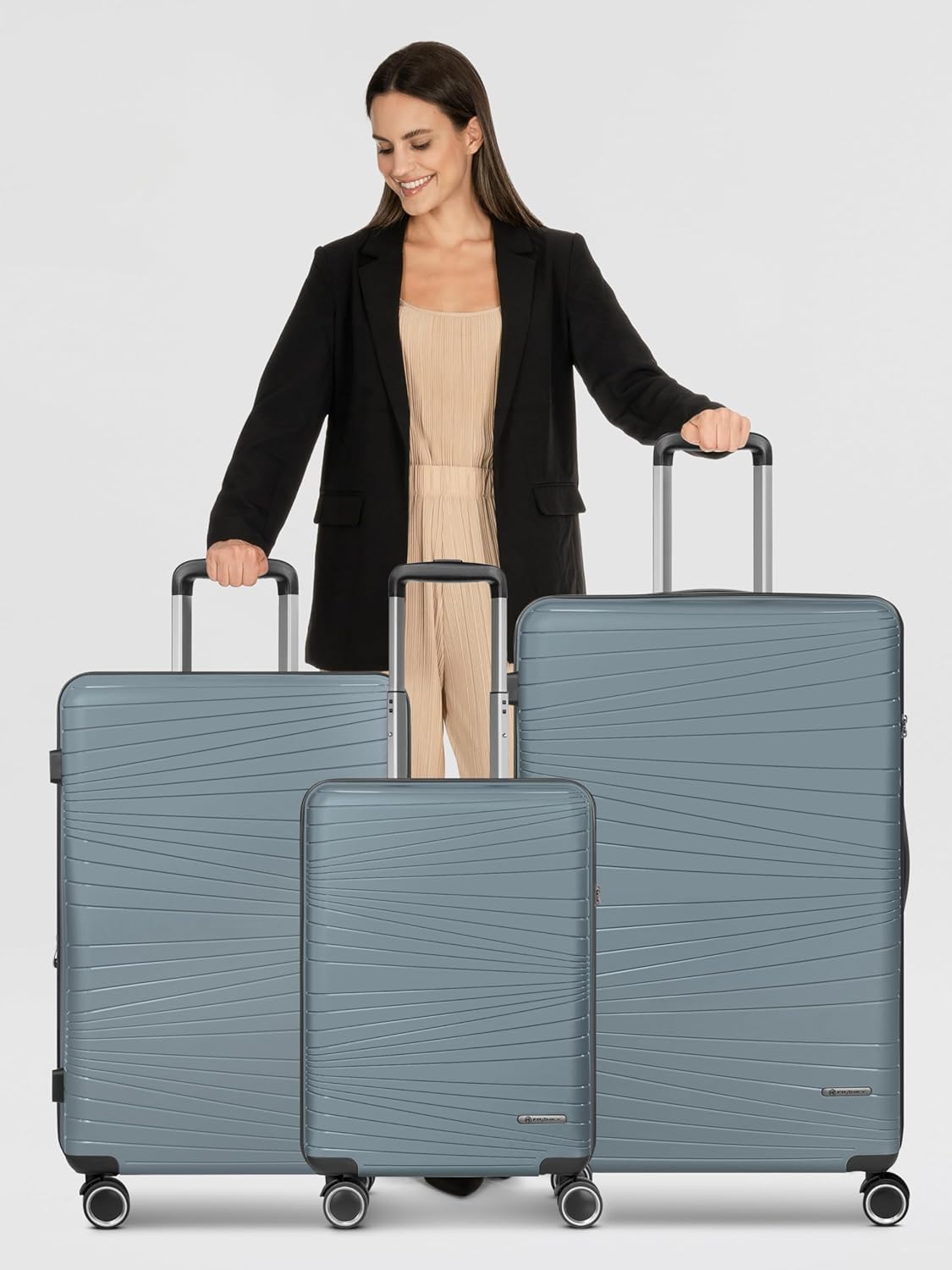 3-teiliges Hartschallenkofferset - Dallas 3.0, Kofferset (3-teilig) Grey