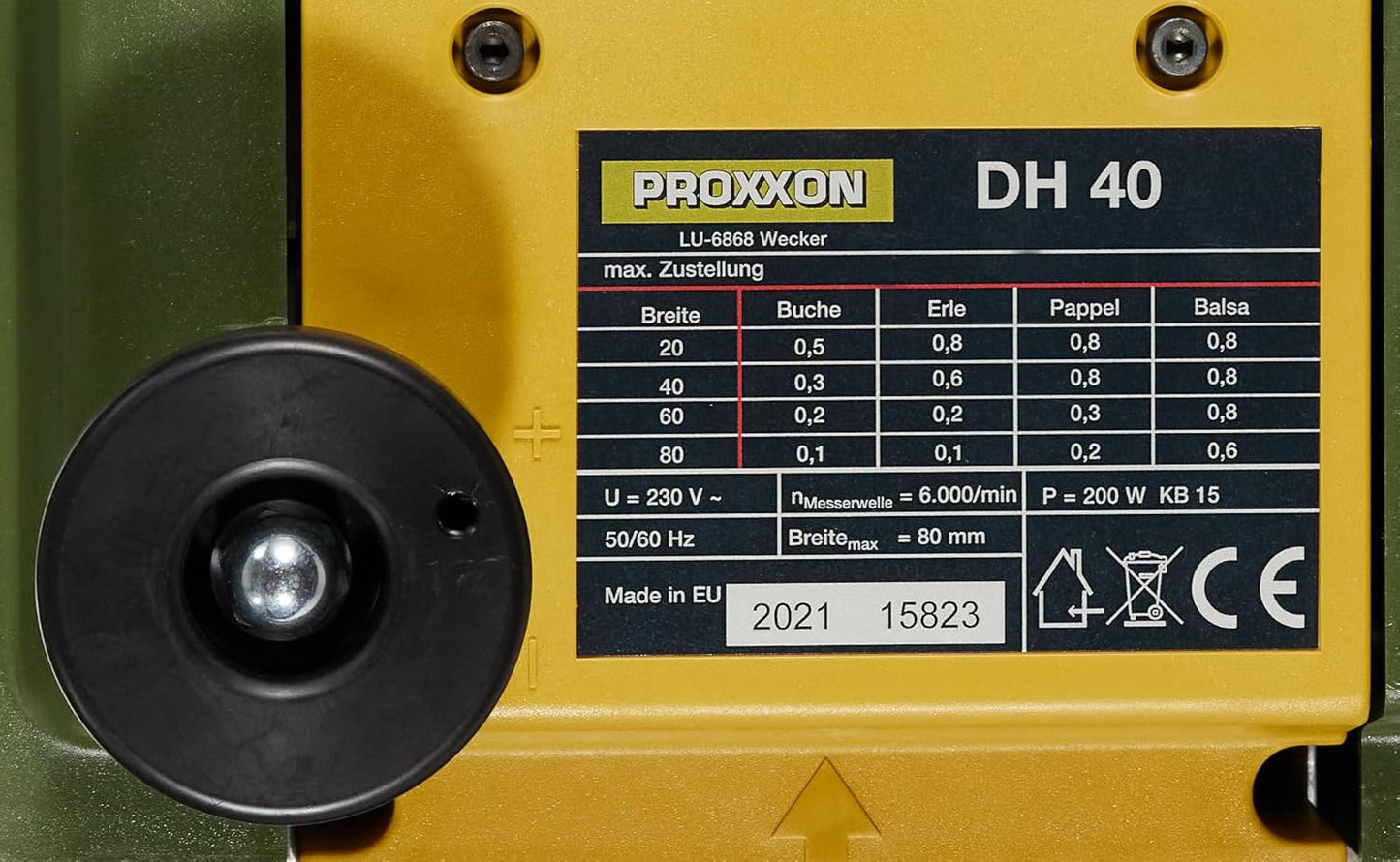 Dickenhobel DH 40
