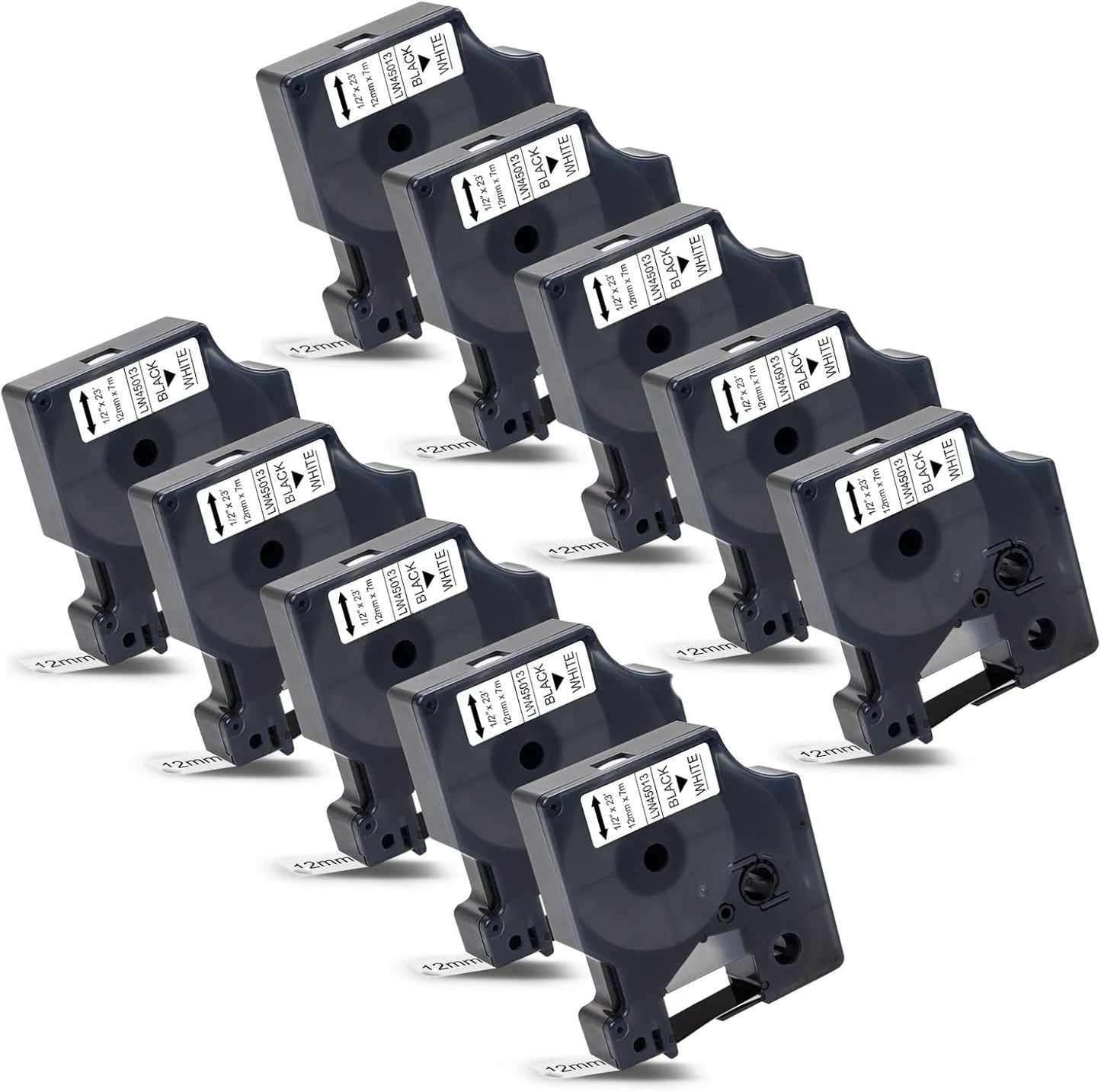 10er-Set Schriftband-Ersatz für Dymo LabelManager, 10
