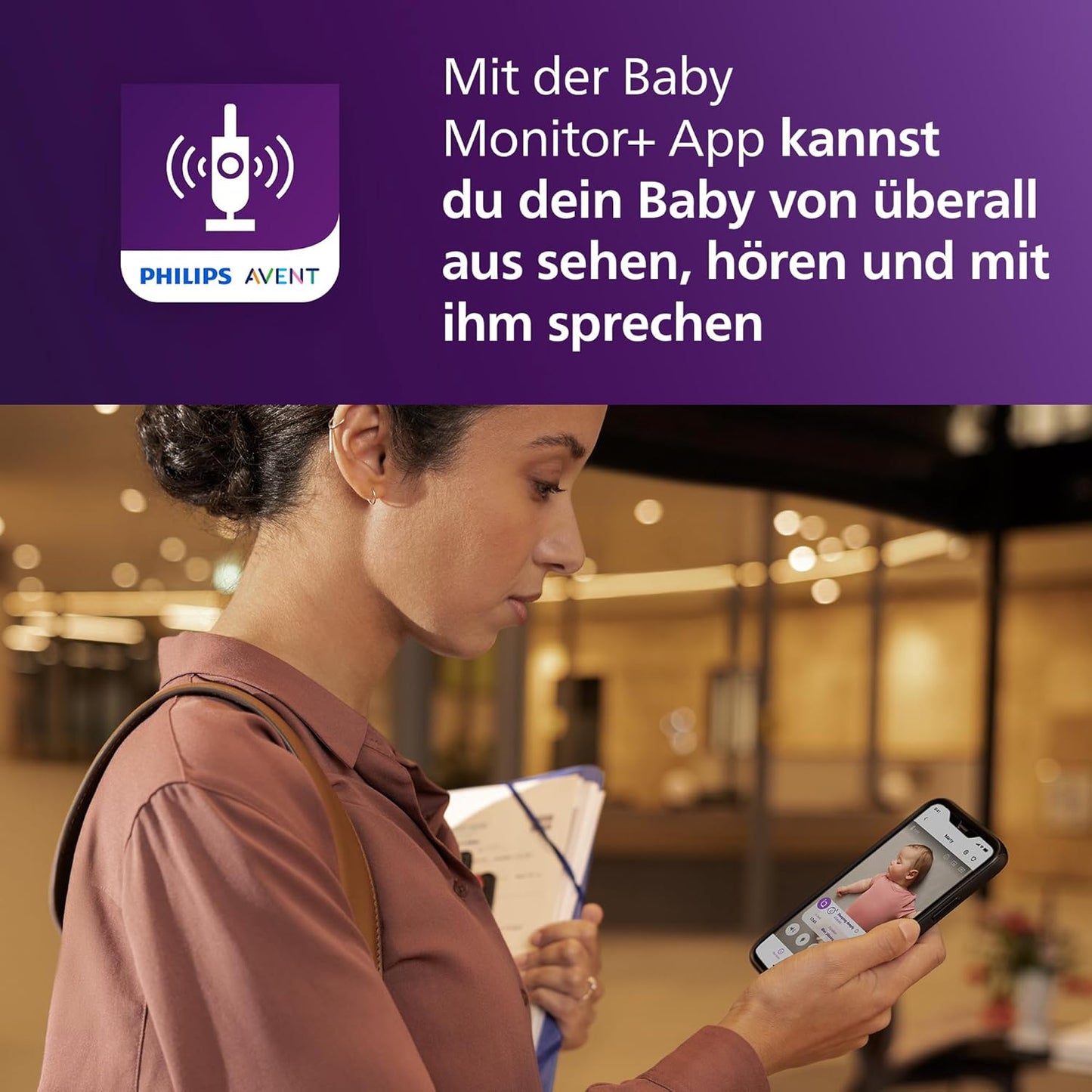 Sense IQ Videophone mit Schlaf-Tracking, SCD973/26