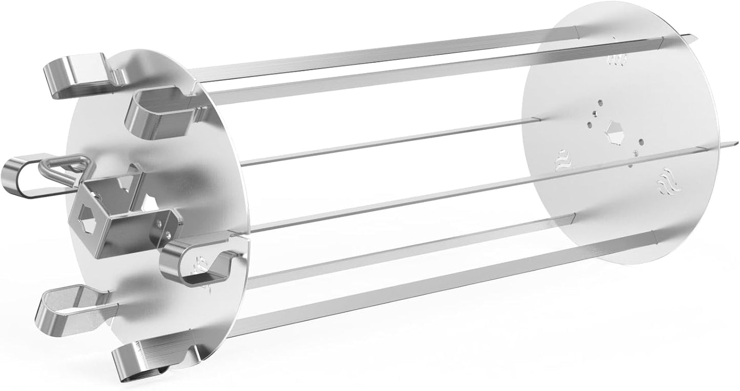 Universal Grillspiess-Set mit 6 Rotisserie-Nadeln