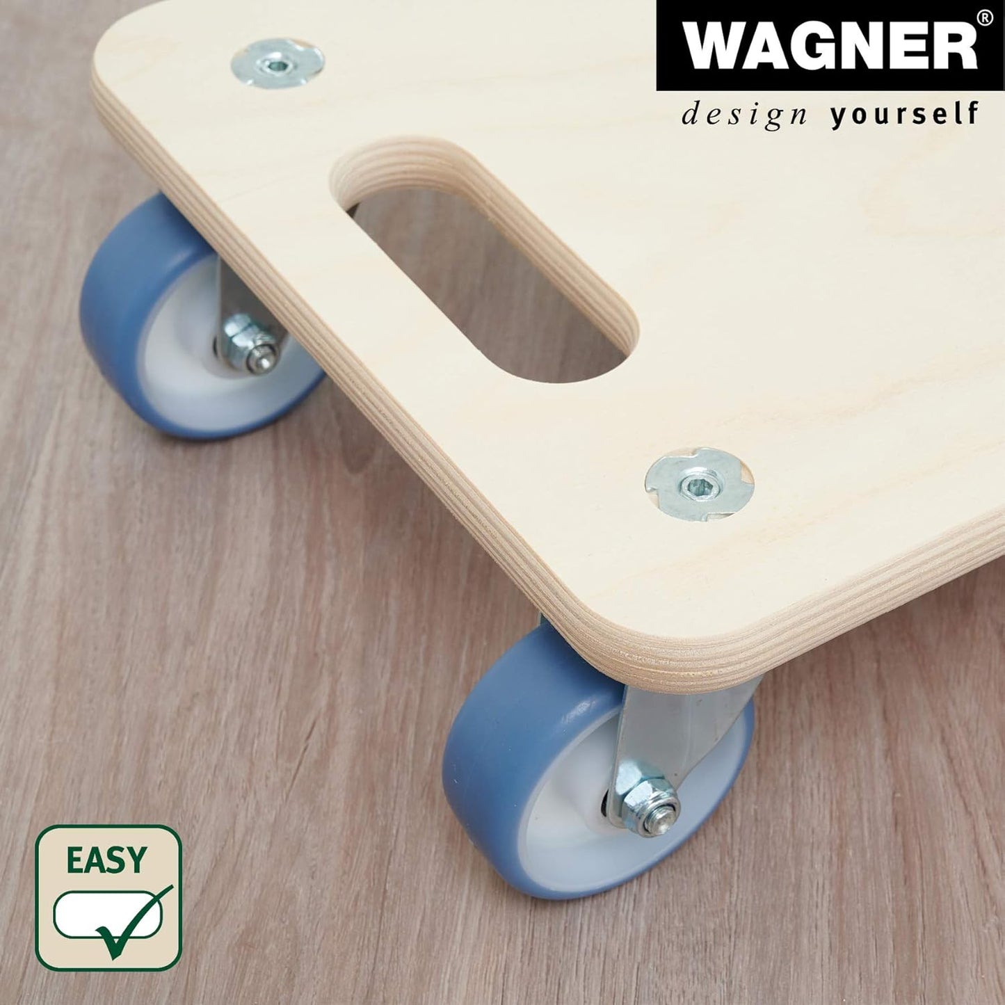 Transportroller Schwerlastrollbrett, (L) 59 x (B) 29 x (H) 11 cm ultrasofte Rollen