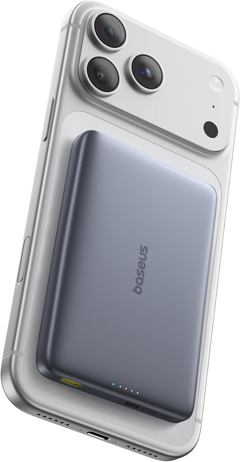 Picogo AM41 Ultra Slim Qi2 Magsafe Powerbank, Space Grauer 5000mAh