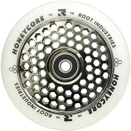 Air Honeycore Stunt-Scooter Rolle, Chrome / Pu Weiss