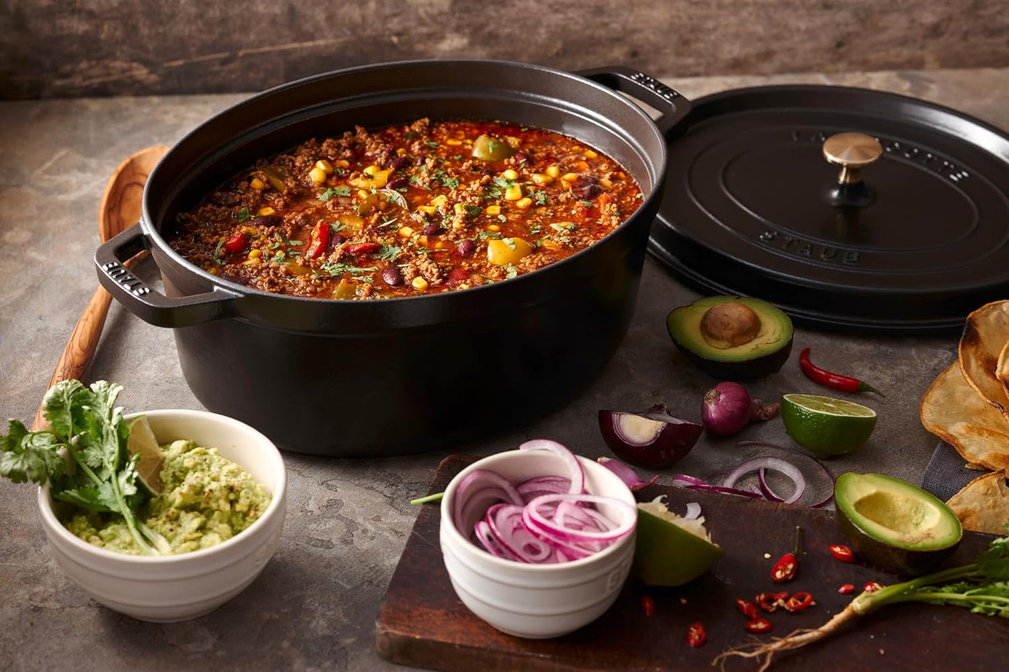 Cocotte Bräter mit Deckel, 33 cm, 6.7 L Schwarz