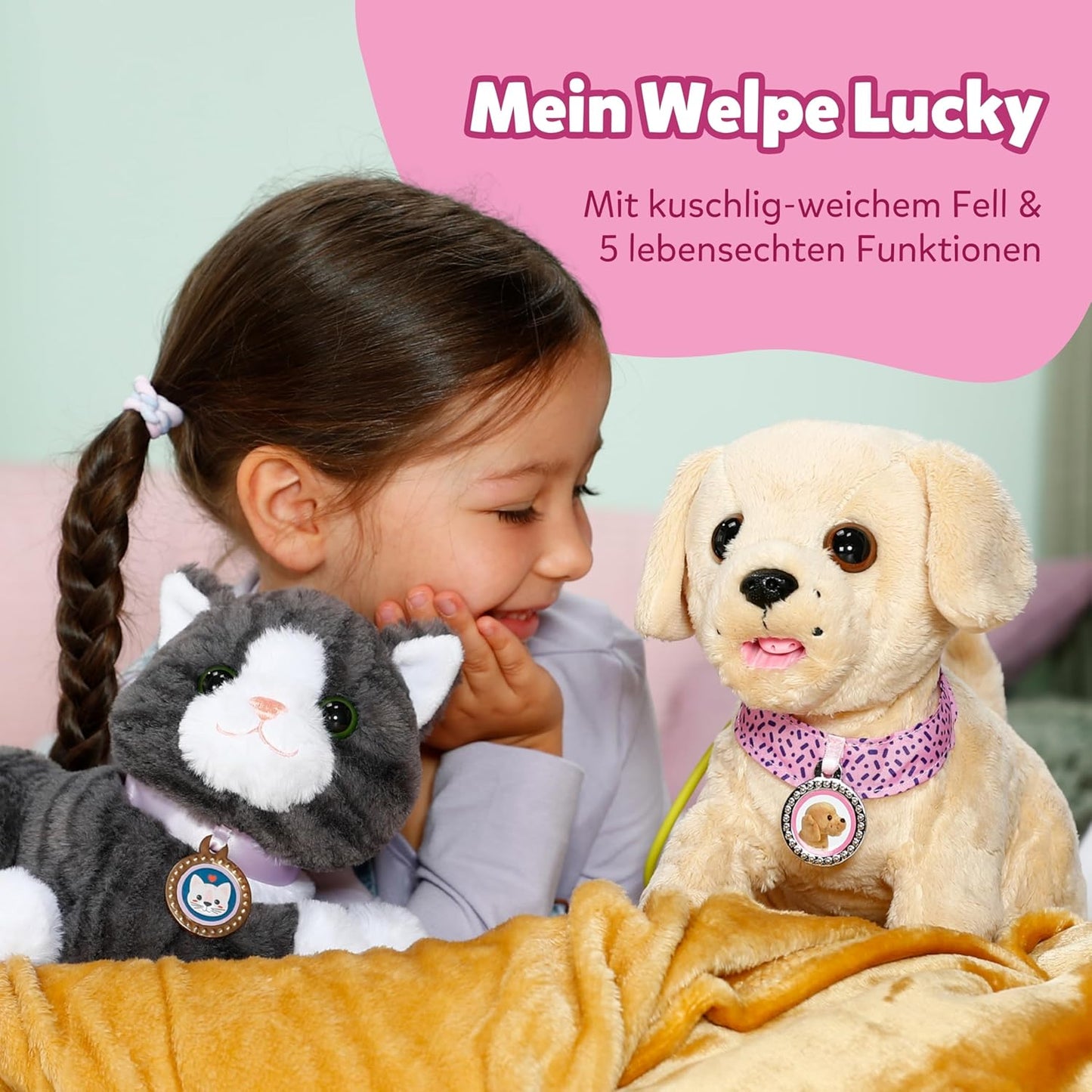 Mein Hund Lucky mit Box und 5 Funktionen