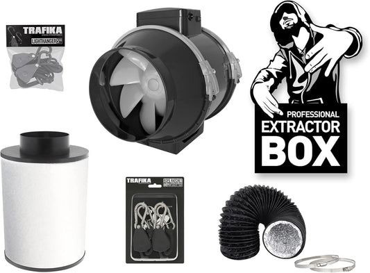 Entlüfter Kit für Growbox, 125MM/250M3H