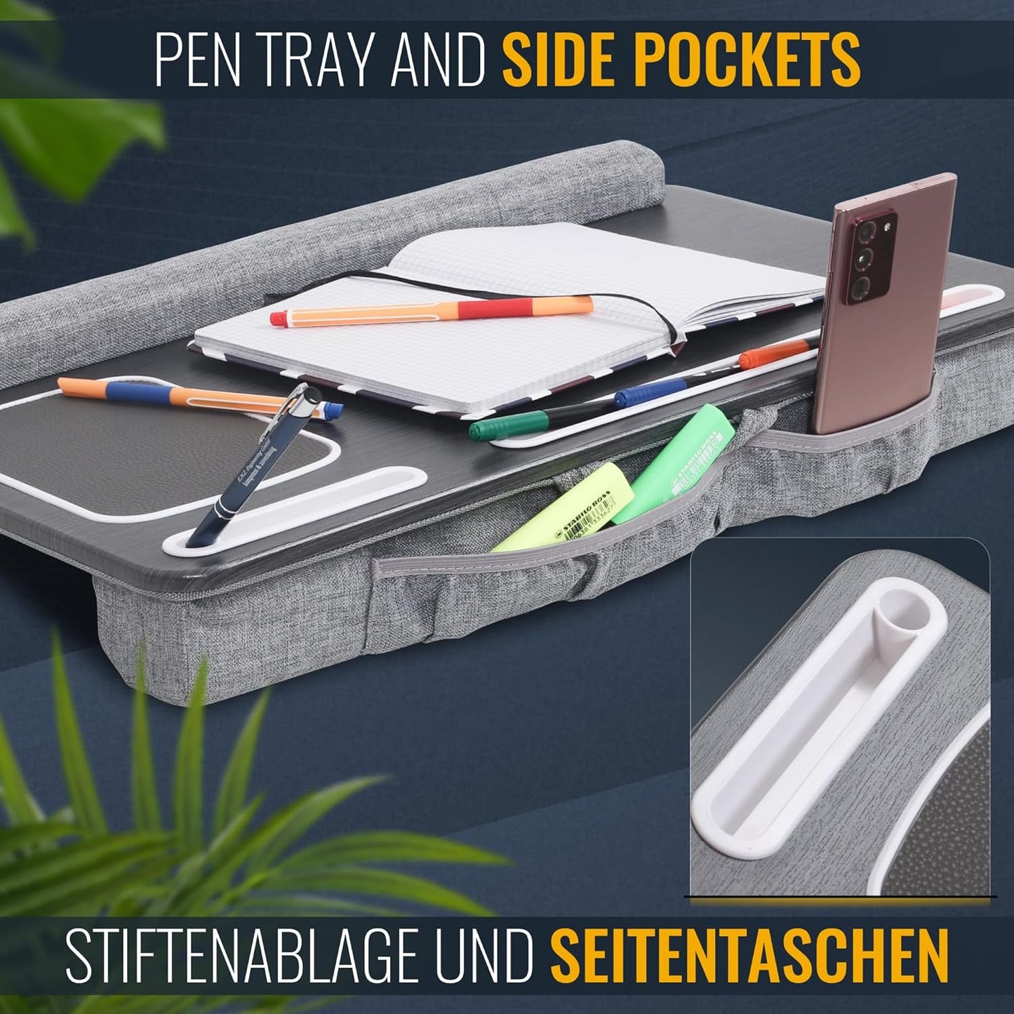 Laptopkissen, La0018 (Anthrazit)