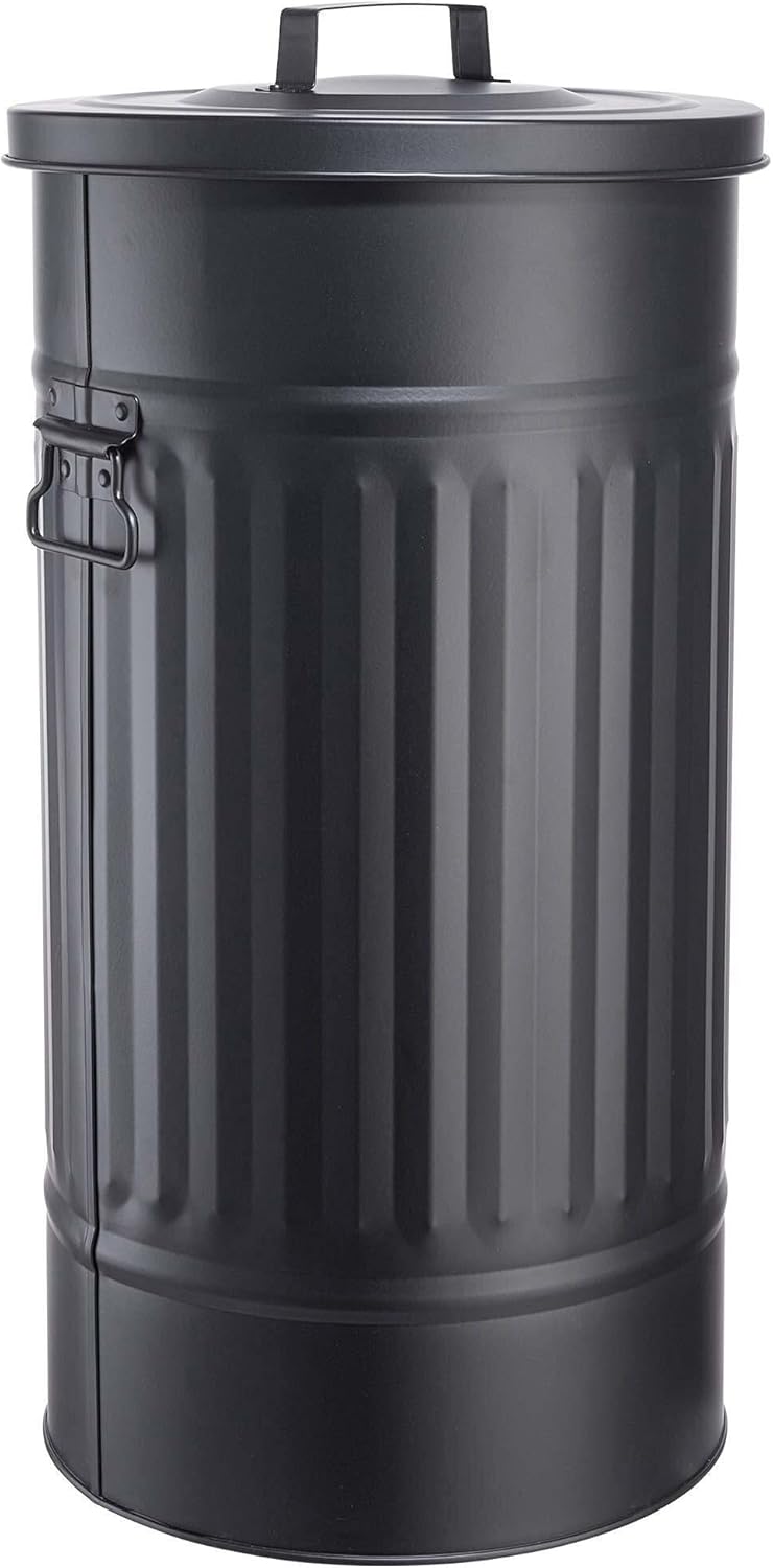 Retro Mülltonne Oskar, Schwarz