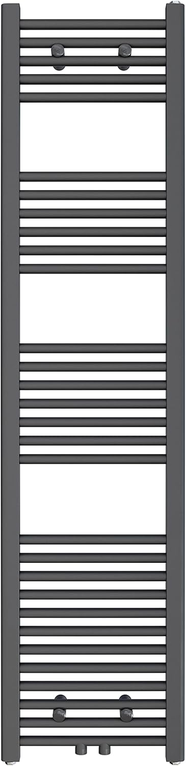 Badheizkörper Virgo mit Mittelanschluss, 40x160cm Anthrazit