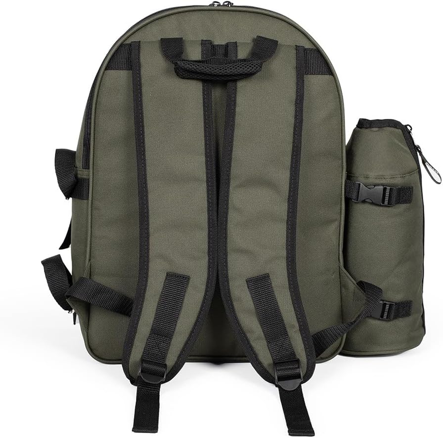 Picknick-Rucksack für 4 Personen (30-teilig), Grün