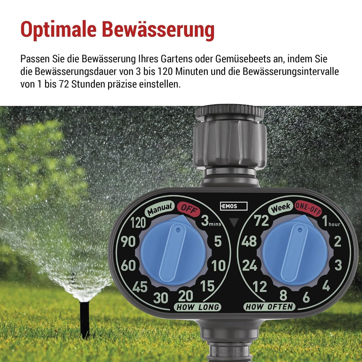 Bewässerungsuhr mit Timer-Funktion