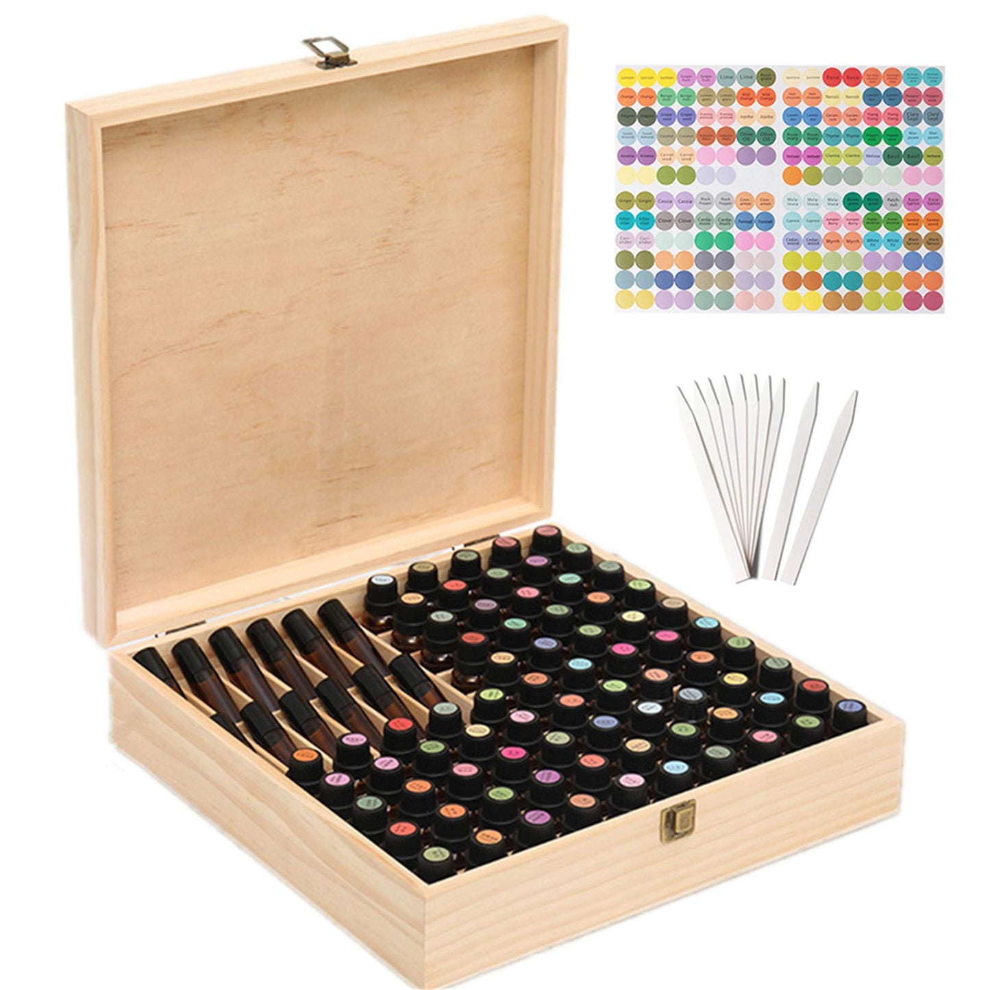 Holzbox für Duftöle, 85 slot