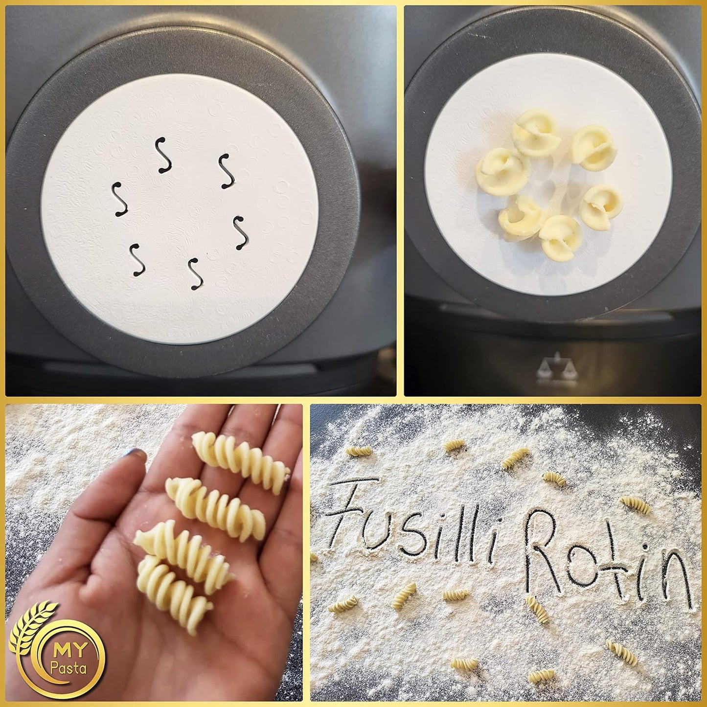 Fusilli Rotini - Aufsatz für Pastamaker, Fusilli Rotini