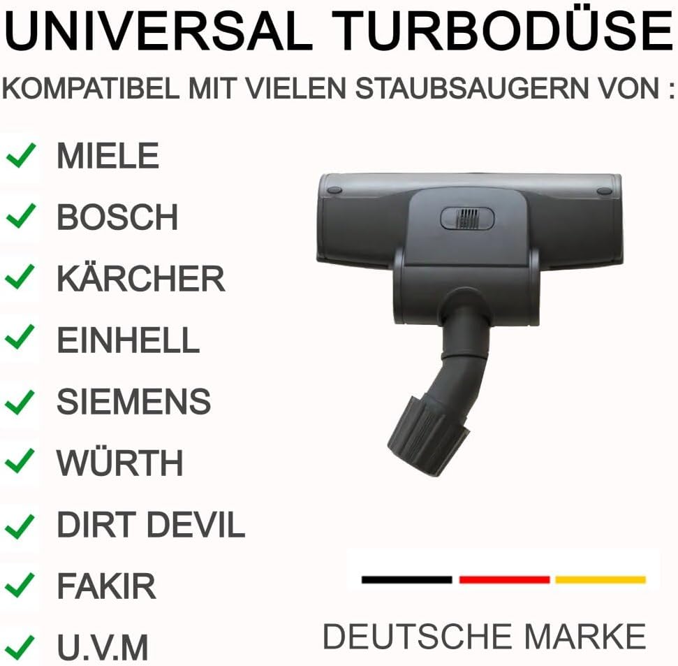 Universal Staubsauger Turbodüse für Tierhaare